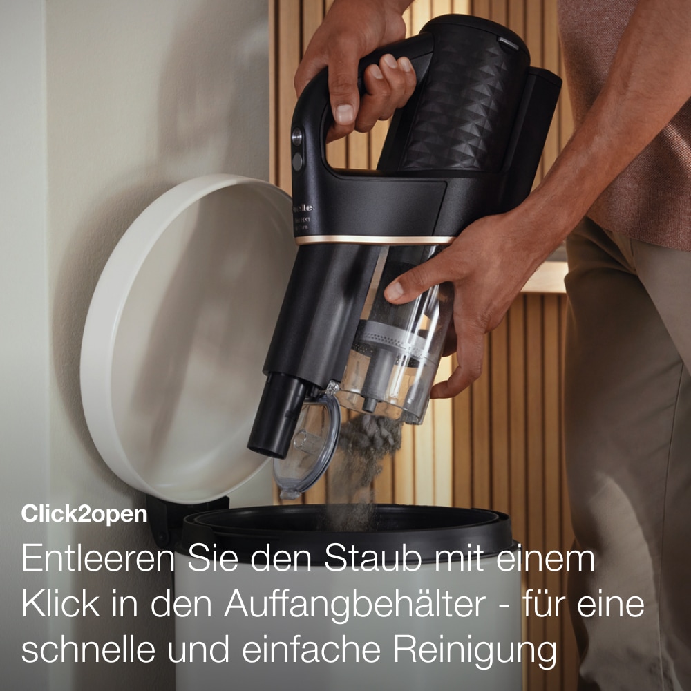 Miele Akku-Handstaubsauger »Duoflex HX1 Akku Staubsauger,«, 2in1-Funktion, 3,15 kg leicht, Brilliantweiß/Spacegrey/Nordicblau