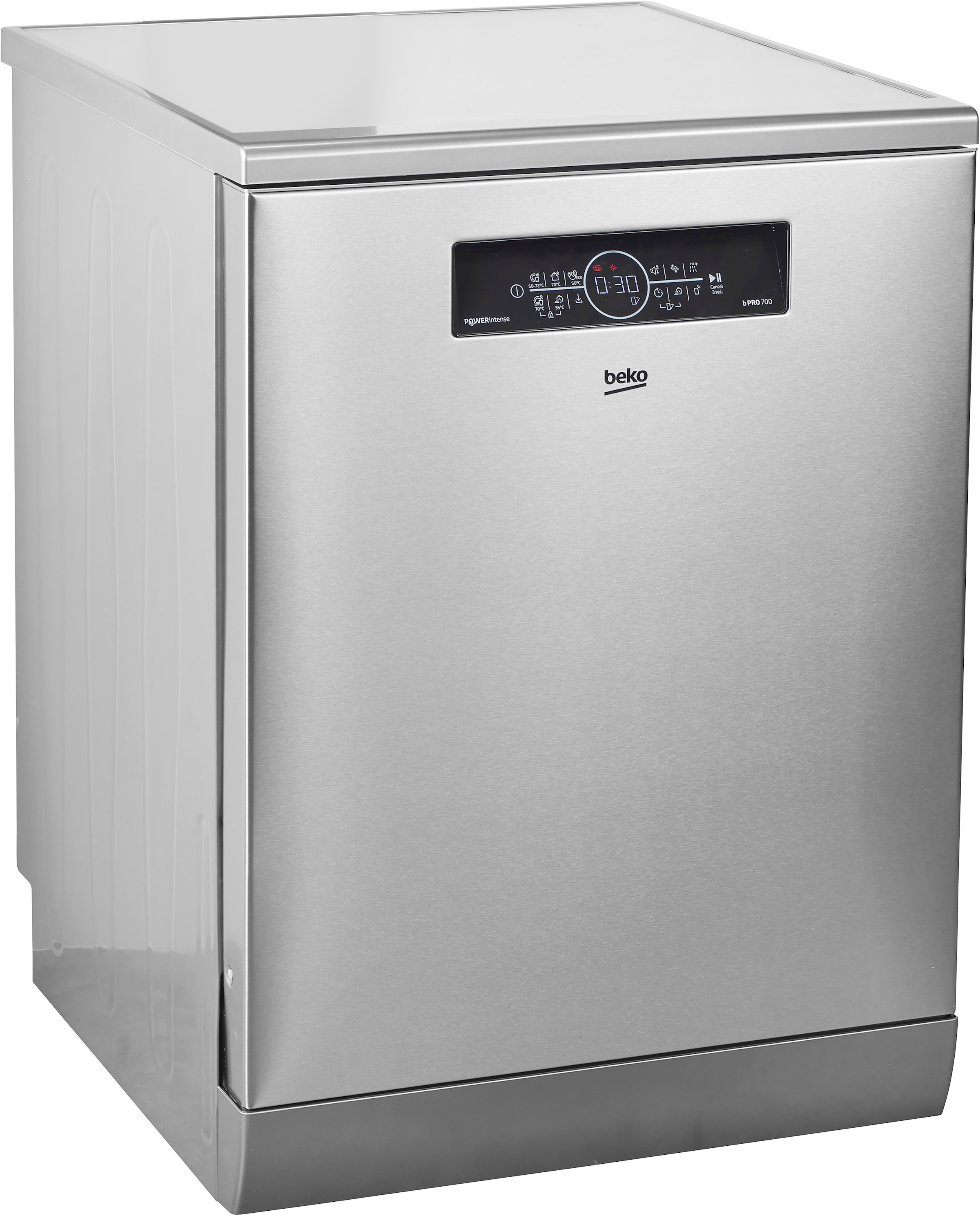 BEKO Standgeschirrspüler »BDFN36462XP« 8,5 l 14 tlg. Maßgedecke Die PowerIntense-Technologie sorgt für herausragende Spülergebnisse