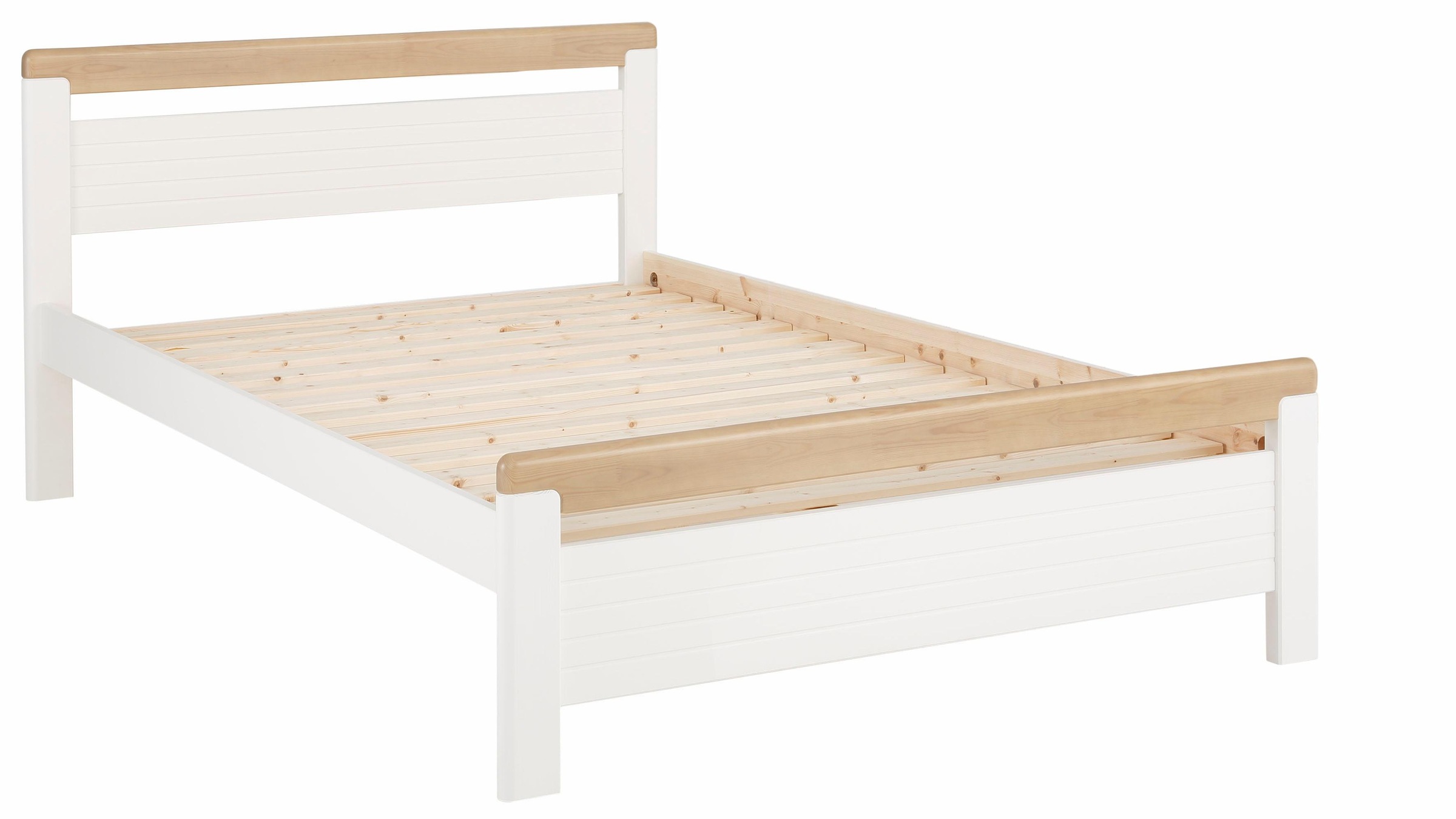 OTTO home Massivholzbett »"CAPRE" im skandinavischem Landhausstil« mit Roll günstig online kaufen