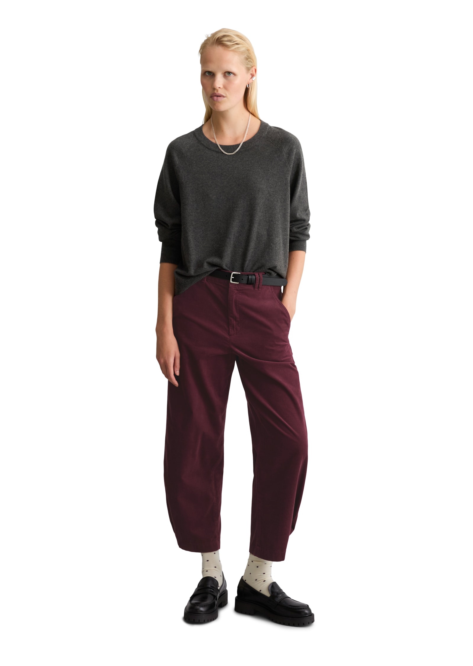 Marc O'Polo DENIM Rundhalspullover regular fit, Strick, aus Soft Cotton Stretch, Raglanärmel