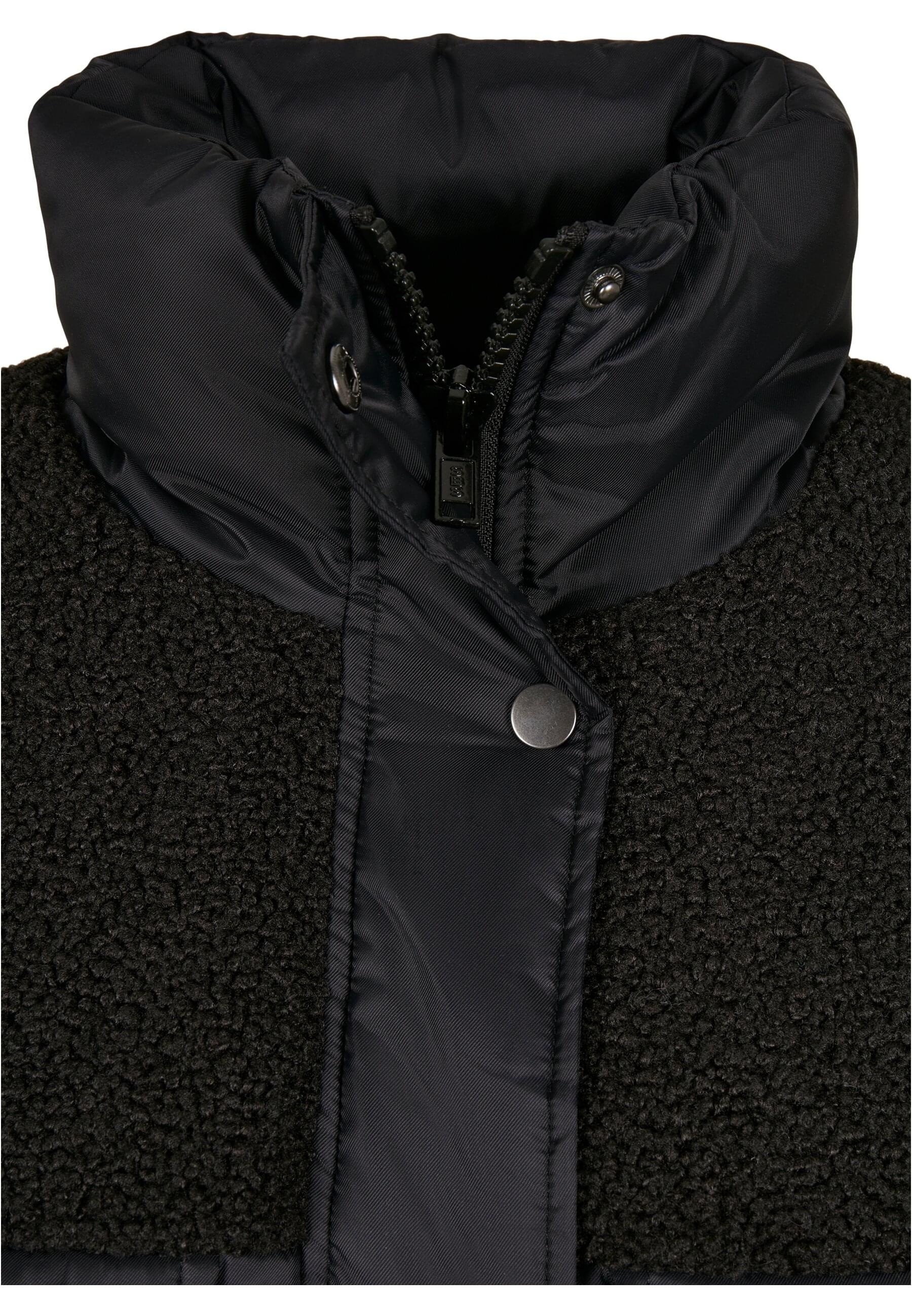 URBAN CLASSICS Winterjacke »Urban Classics Damen Ladies Sherpa Mix Puffer Jacket« 1 Stk. tlg. ohne Kapuze