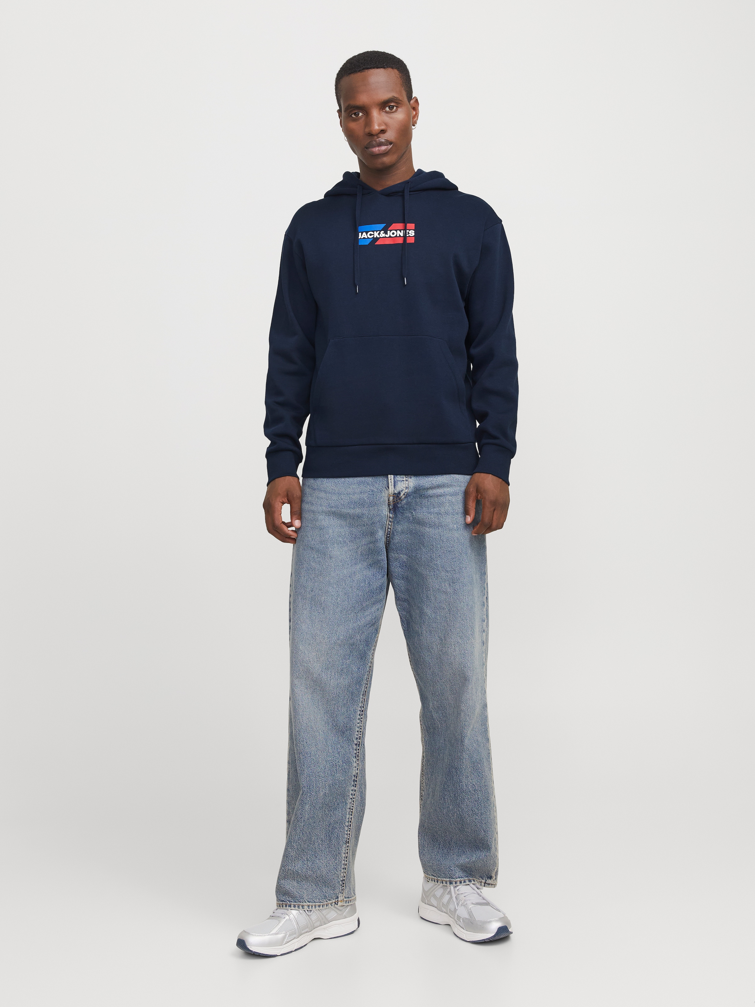 Jack & Jones Kapuzensweatshirt »JJECORP GRAPHIC SWEAT HOOD NOOS«, mit Logo Print