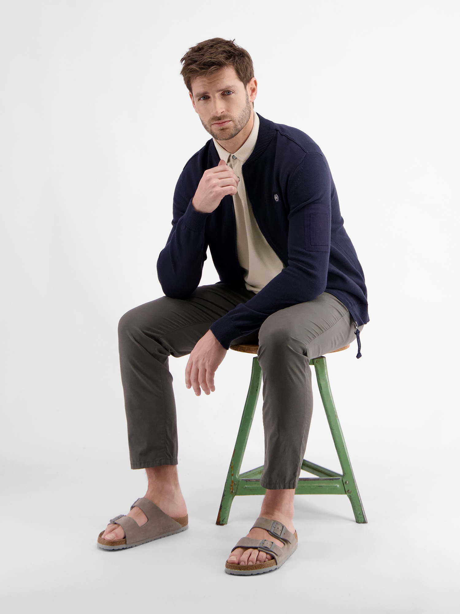 LERROS Poloshirt »LERROS Herren Poloshirt in sportiver Waffelpiquéqualität«