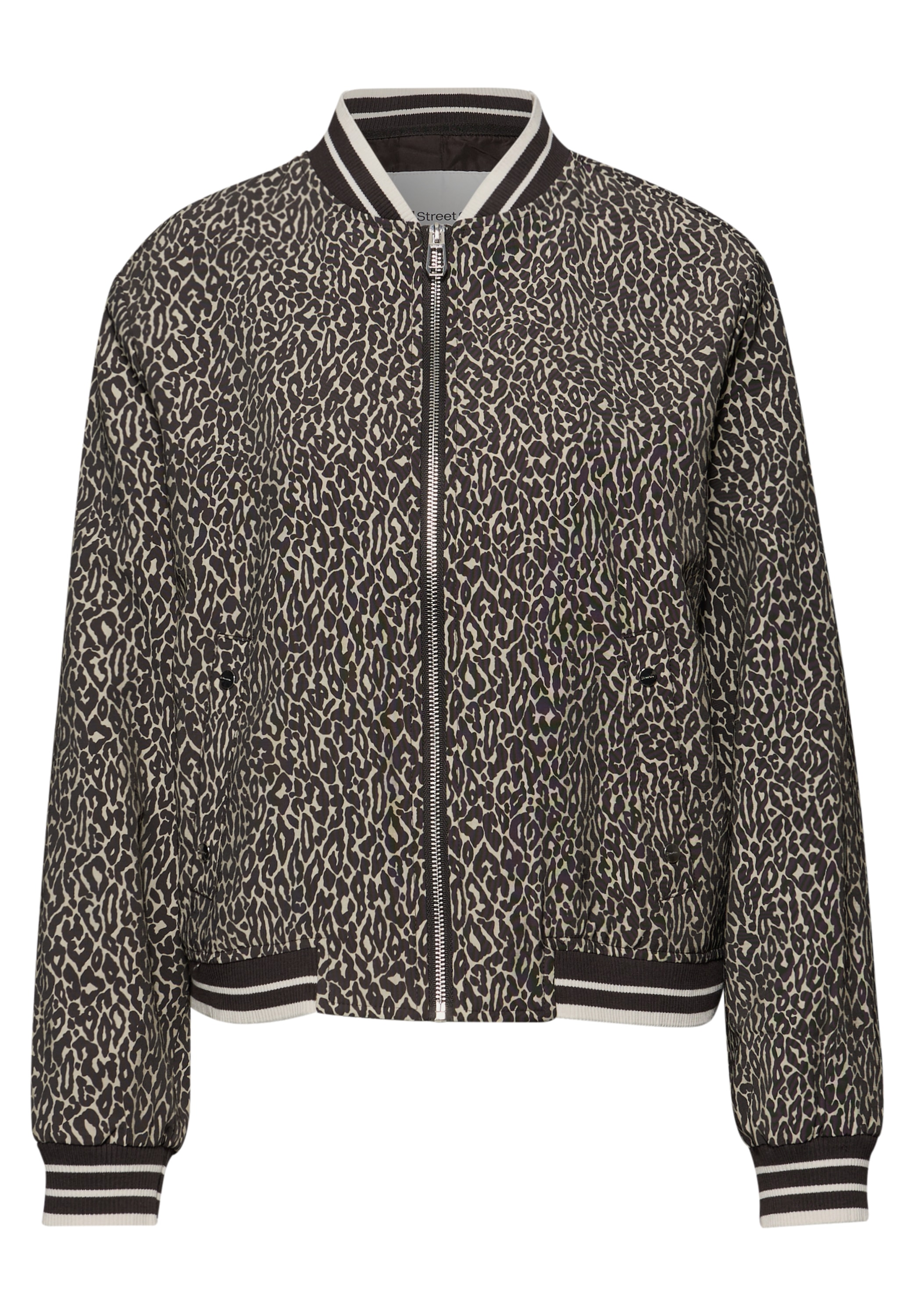 STREET ONE Blouson ohne Kapuze im Leo-Look