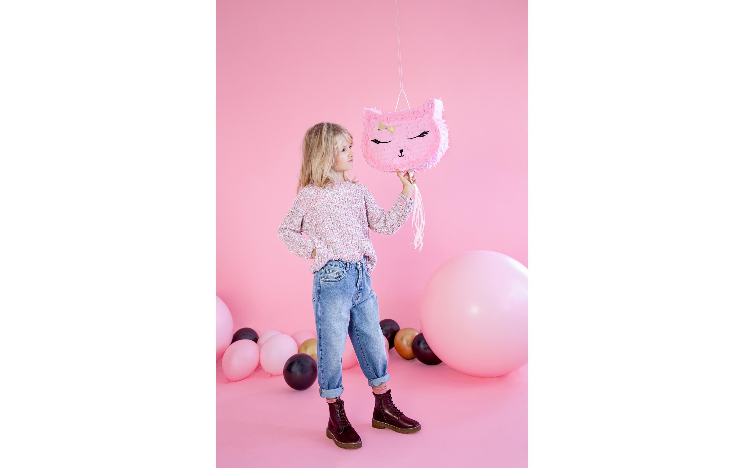 partydeco Girlande »Pinata Katze, 35 x 27 x«