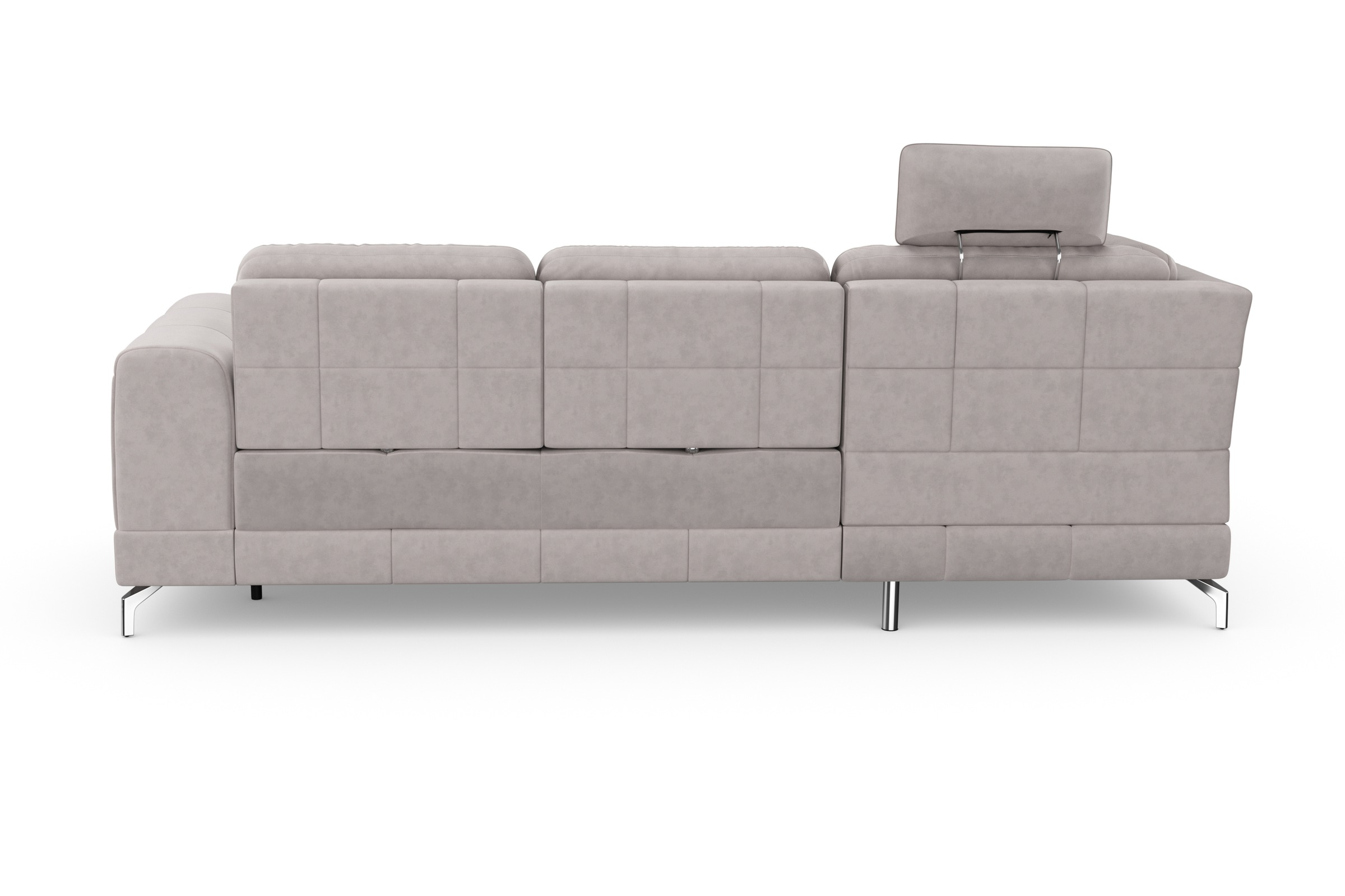 sit&more Ecksofa »Bendigo L-Form«, inklusive Sitztiefenverstellung, Bodenfreiheit 12 cm, in 2 Fußfarben