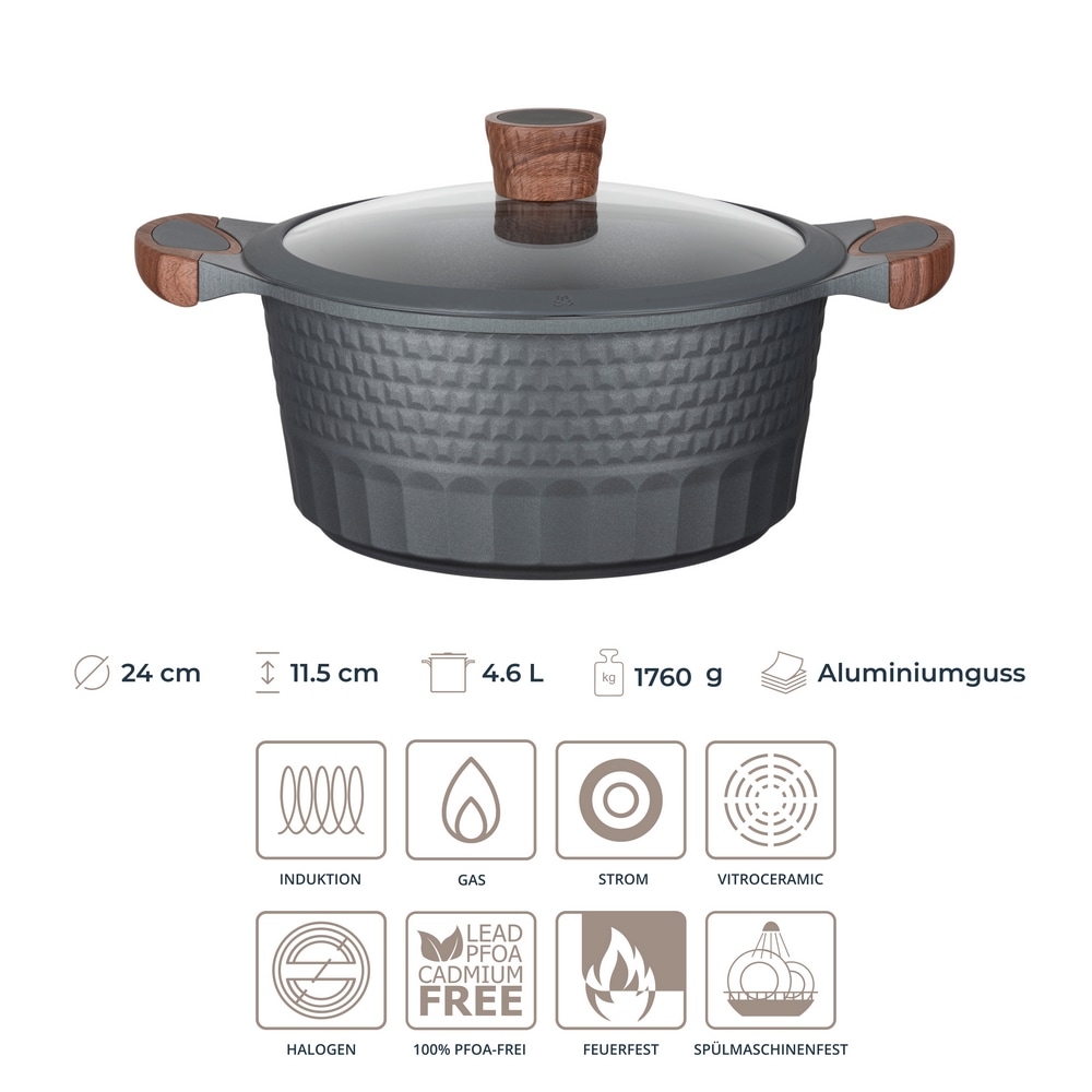 RESTO Kitchenware Kochtopf »Capella, Schmortopf antihaftbeschichtet und spü günstig online kaufen