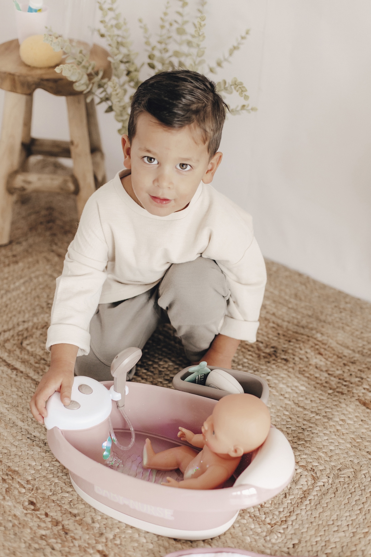 Smoby Puppen Badewanne »Baby Nurse, elektronische Puppen-Badewanne, rosa«, mit Lichteffekten