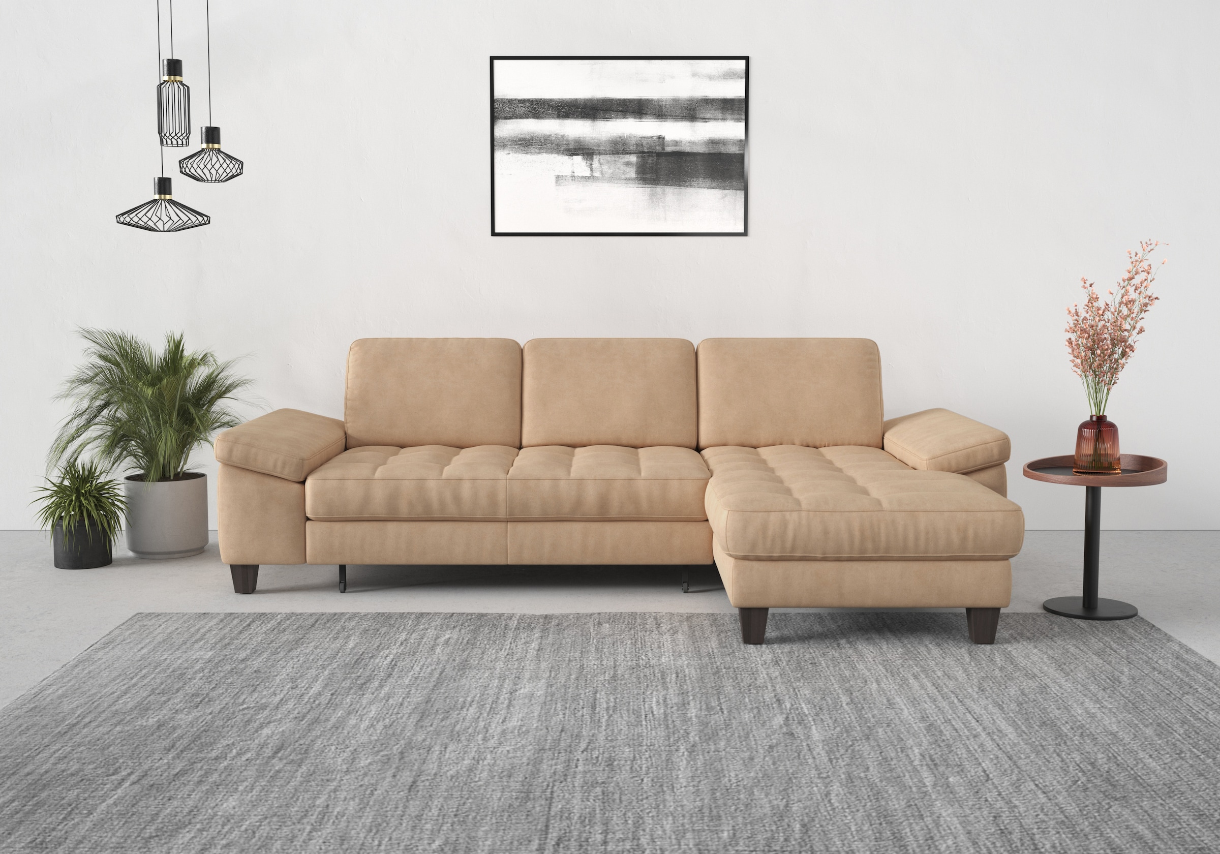sit&more Ecksofa »Westham L-Form« Recamiere, mit oder ohne Bettfunktion, Be günstig online kaufen