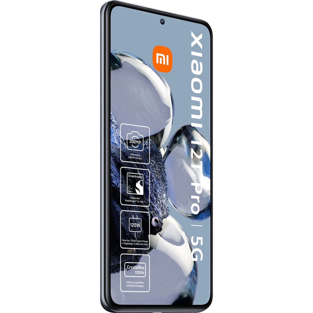 Xiaomi Smartphone »12T Pro 8GB+256GB«, Silver, 16,9 cm/6,67 Zoll, 256 GB Speicherplatz, 200 MP Kamera