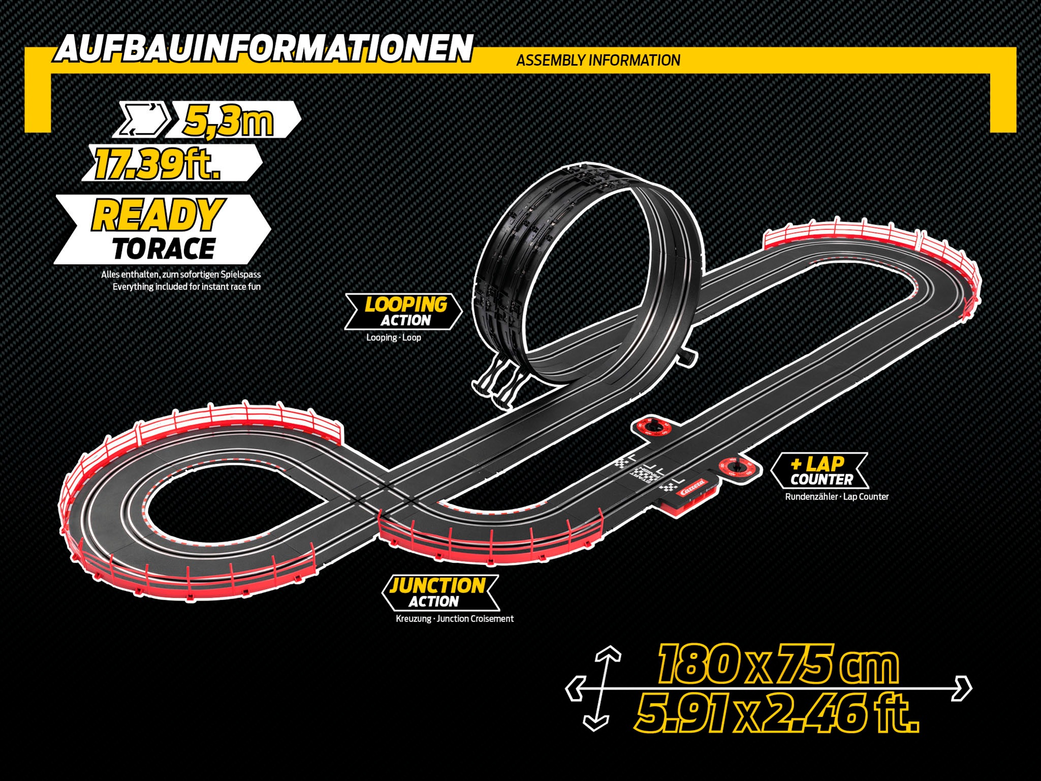 Carrera® Autorennbahn »Carrera GO!!! - Racing for Glory (Formel 1)«