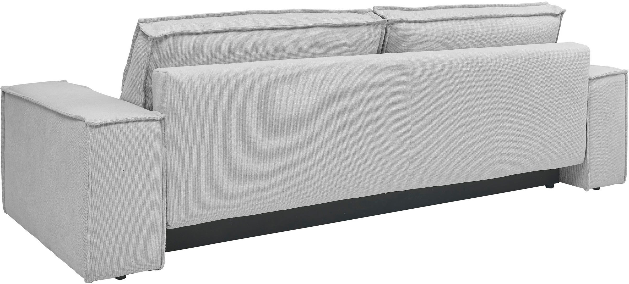 andas 3-Sitzer »FINNLEY Schlafsofa 257 cm, Schlaffunktion mit Bettkasten (200/136cm)«, in Aqua Clean-Bouclé, Struktur fein u. Cord