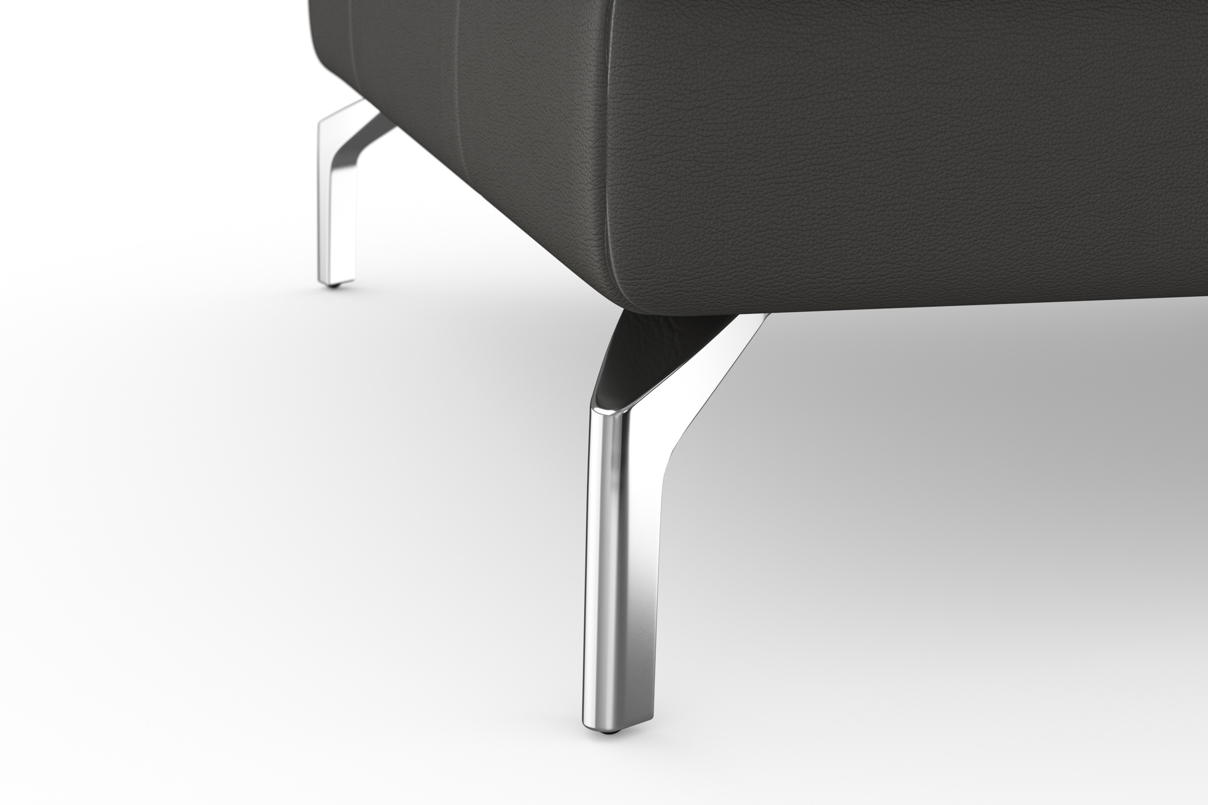 sit&more Wohnlandschaft »Bendigo U-Form«, inklusive Sitztiefenverstellung, Bodenfreiheit 15 cm, in 2 Fußfarben
