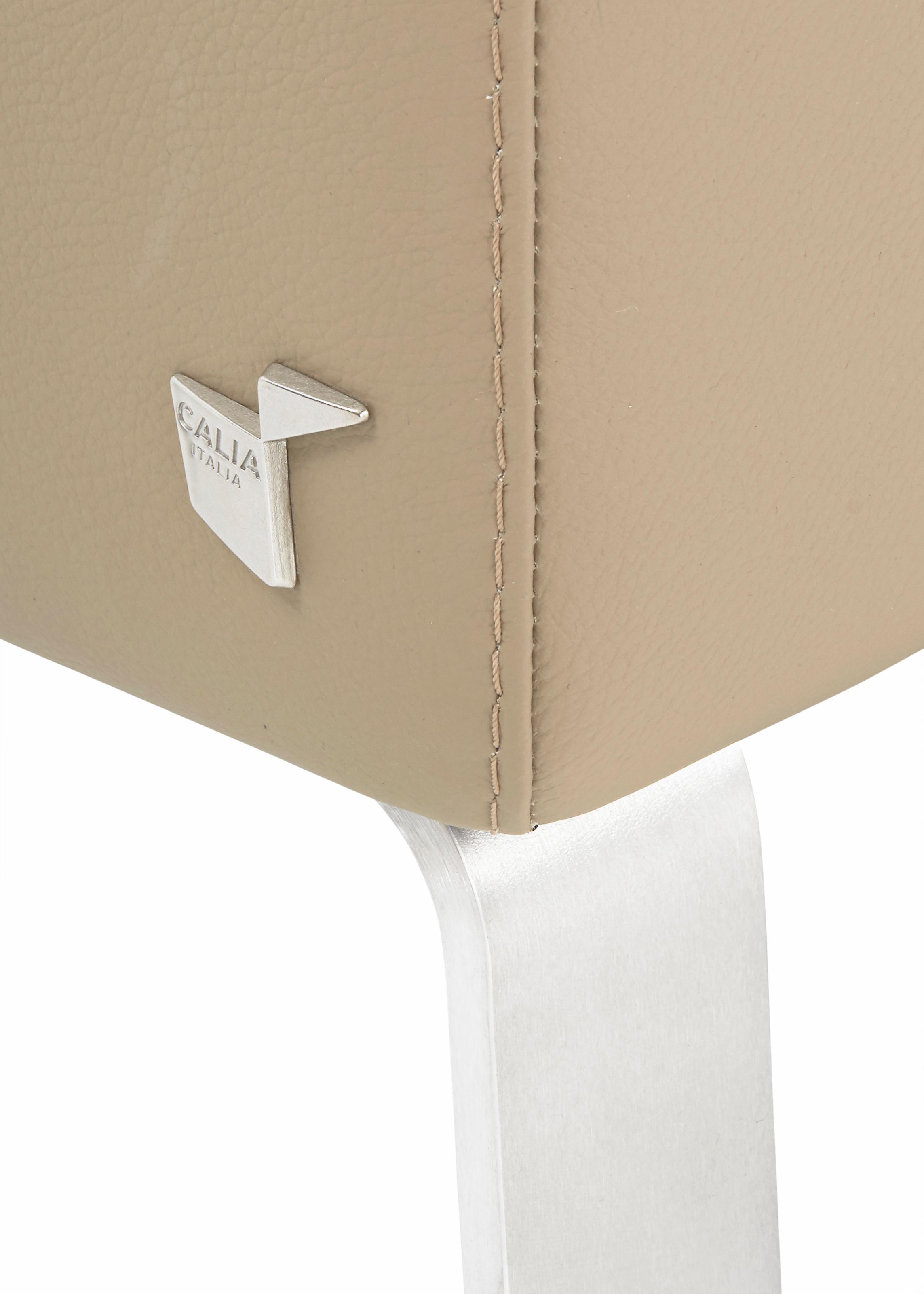 CALIA ITALIA 3-Sitzer »Simon, toller Sitzkomfort, italienisches Designsofa«, in zwei Lederqualitäten