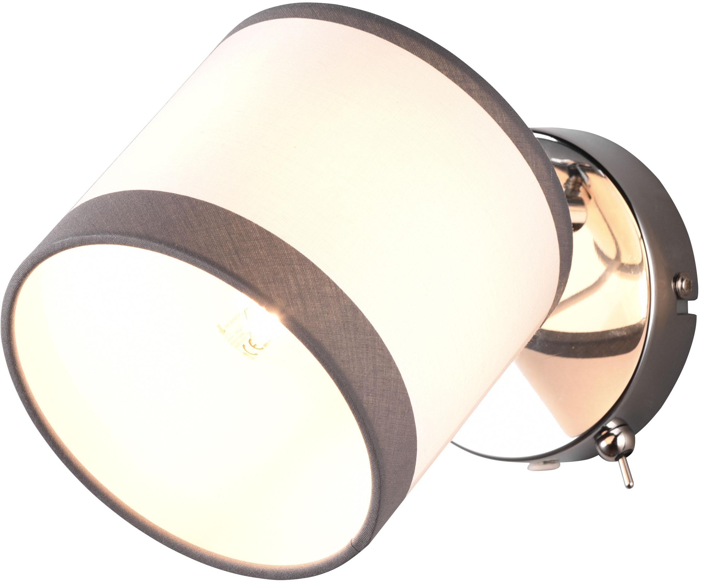 REALITY Leuchten Deckenstrahler »DAVOS, Deckenlampe mit Stoffschirm exkl 2x günstig online kaufen