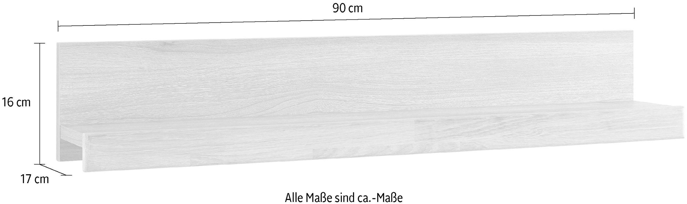 Home affaire Wandregal »Silkeborg«, Breite 90 cm