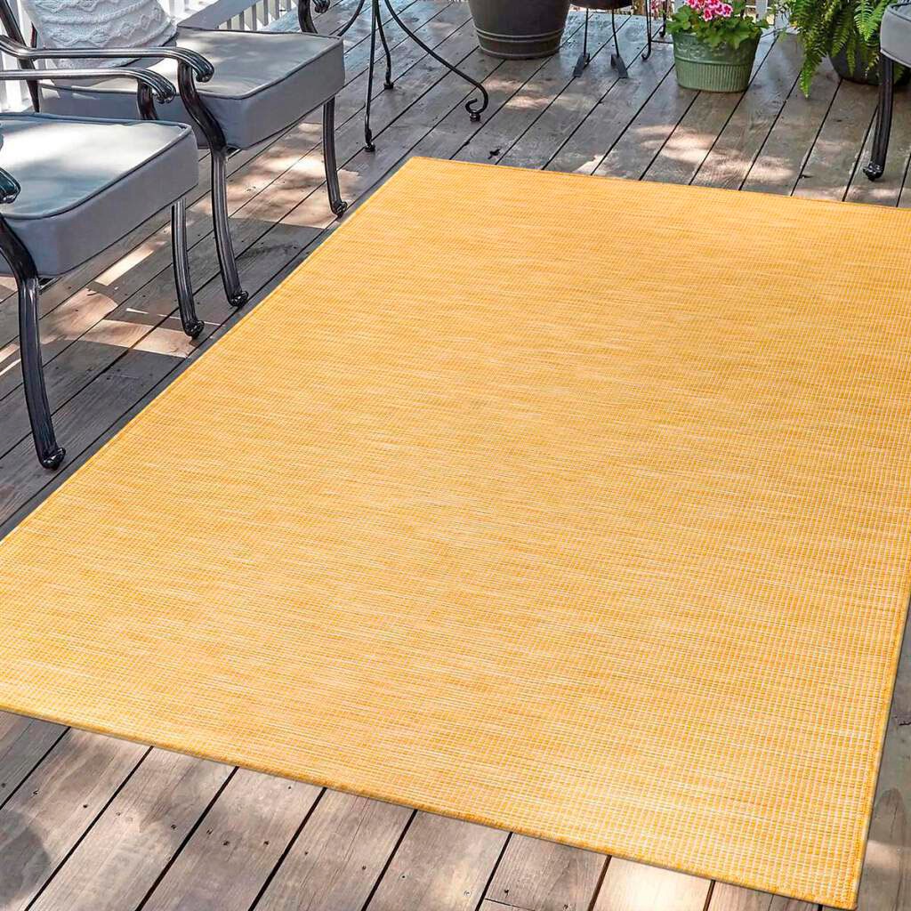 Carpet City Outdoorteppich "PALM 2778" rechteckig 5 mm Höhe Läufer, Wetterf günstig online kaufen