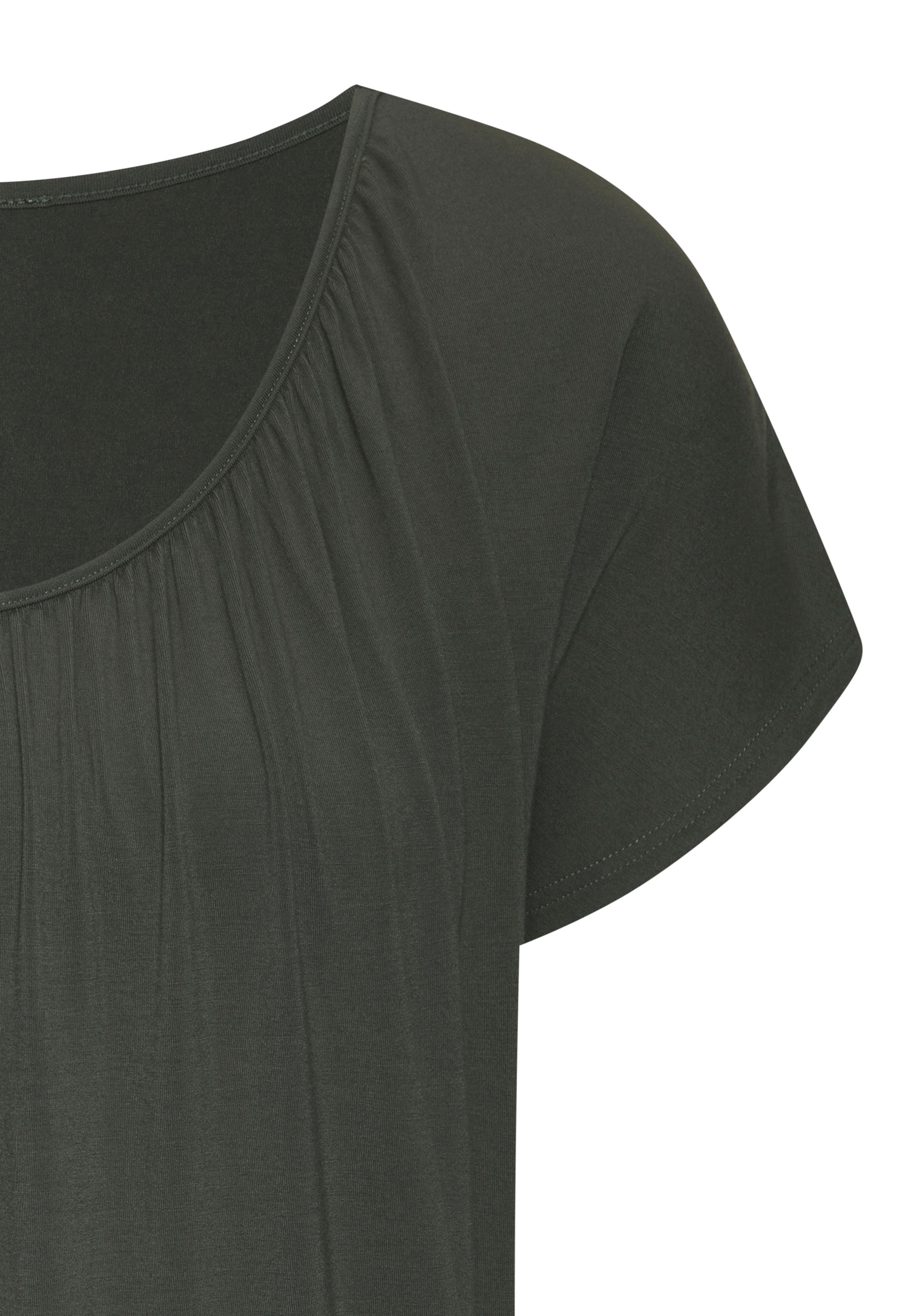 LASCANA Kurzarmshirt, (Packung, 2 tlg.), mit Gummizug am Bund