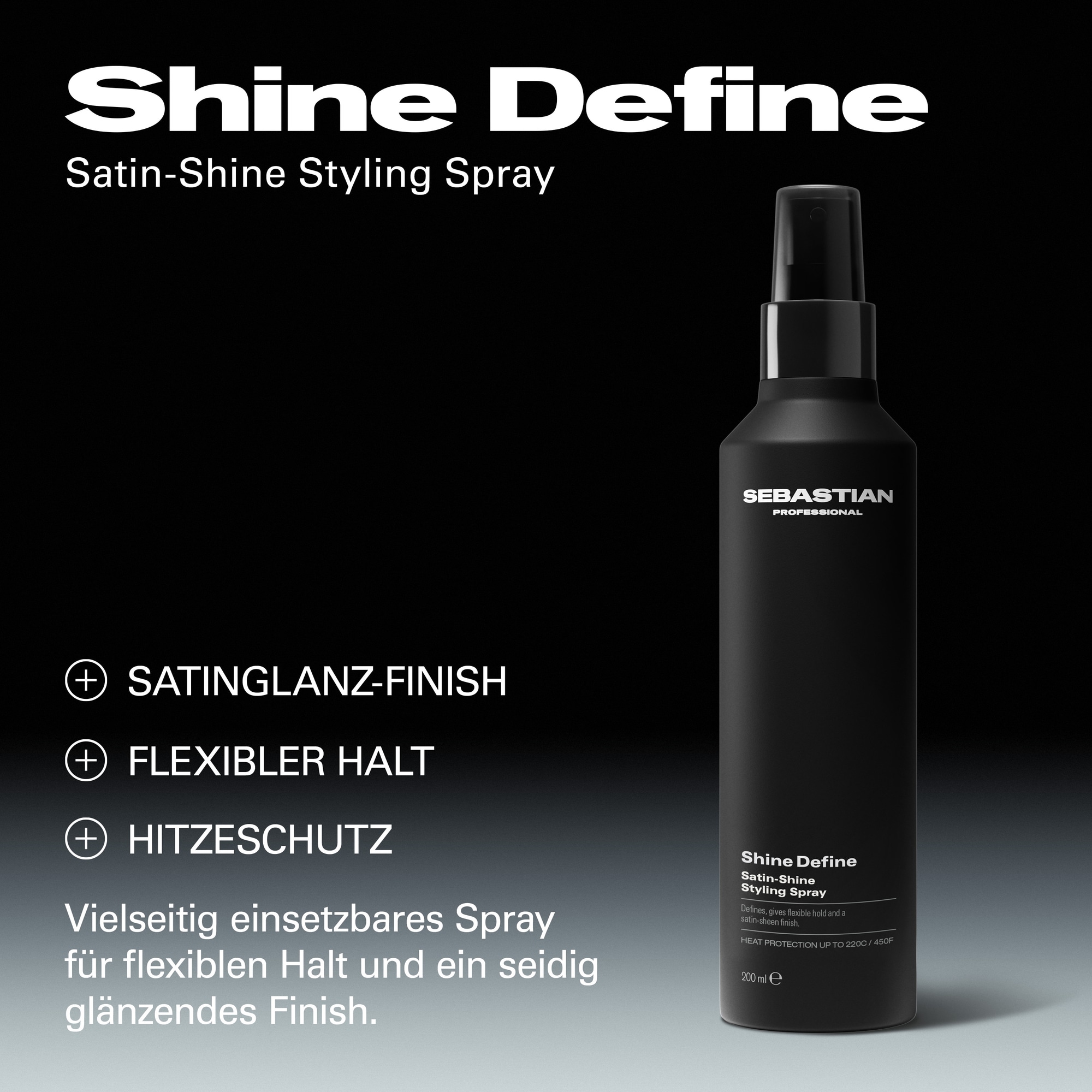 Sebastian Professional Haarpflege-Spray »Shine Define« für glanzloses Haar, gegen Frizz, mit volumenverstärkender Wirkung