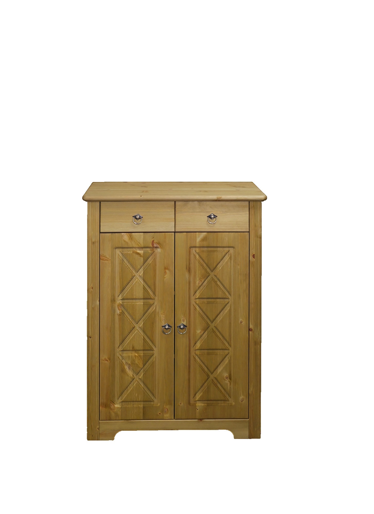 OTTO home Kommode »Hugo« B/T/H: 74/38/100 cm,  aus massiver Kiefer, Breite 74 cm,  2 Schubladen, FSC® zertifiziert