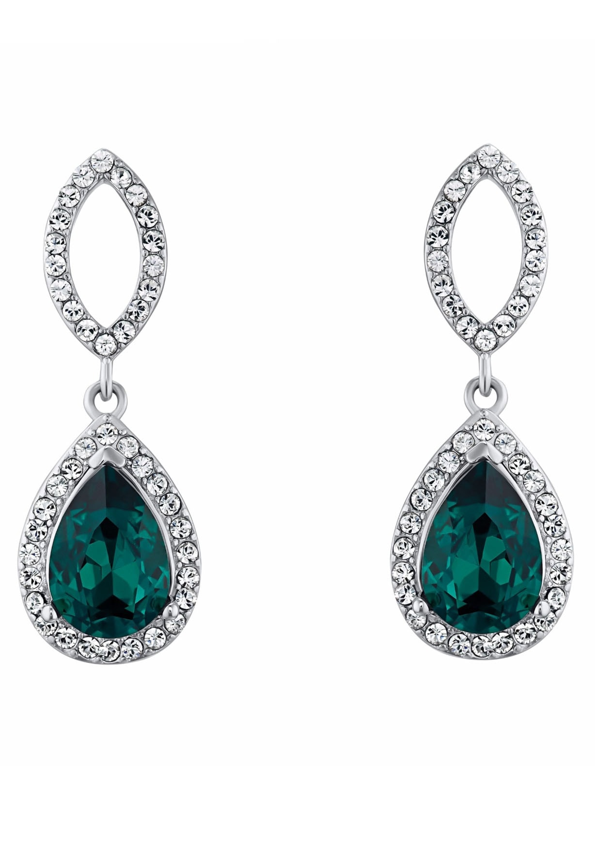 Amor Paar Ohrhänger »Tropfen« mit Glasstein