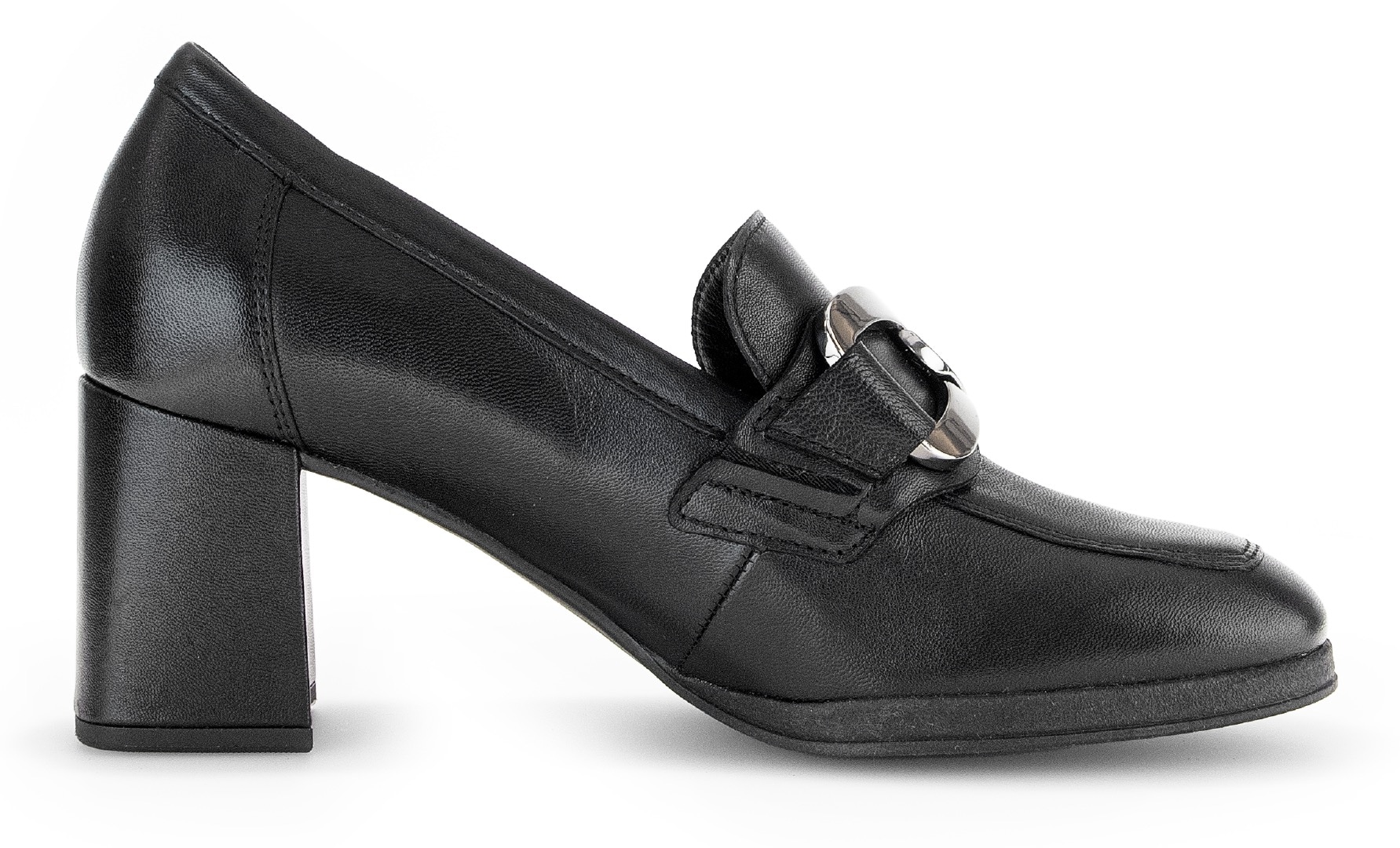 Gabor Pumps, Blockabsatz, Businessschuh, Abendschuh, Schupfschuh, Zierkette