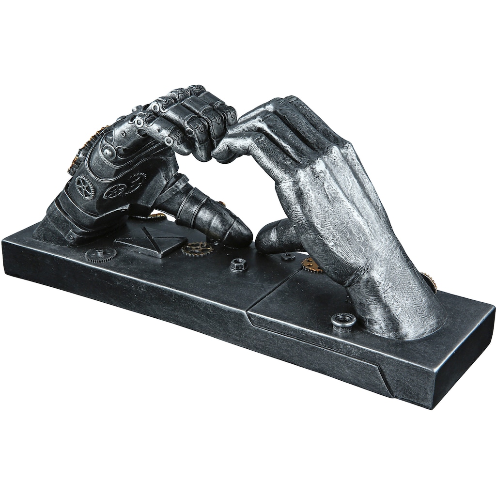 Casablanca by Gilde Dekofigur »Skulptur Steampunk Hand, silber«, silberfarben