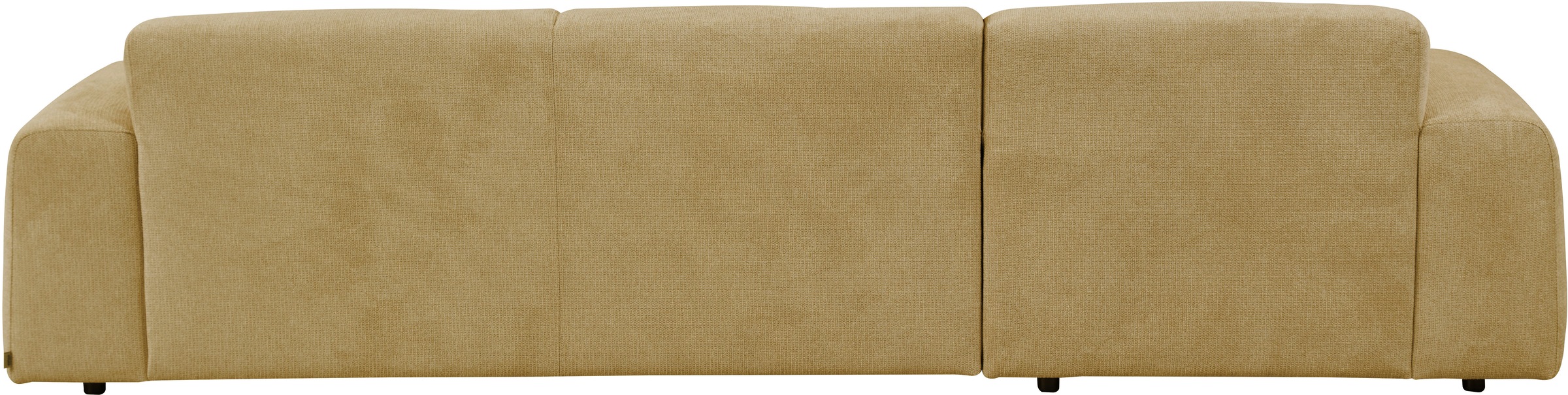 andas Ecksofa »Linkka, Breite 301 cm«, L-Form, in einem weichen Chenille-Stoff, mit Wellenunterfederung