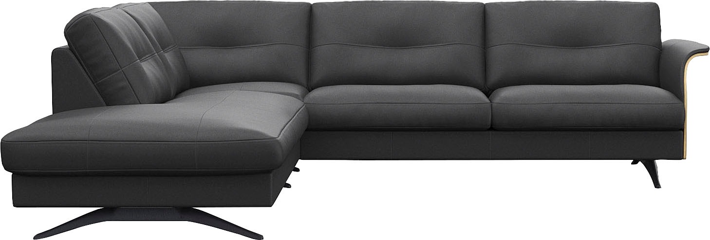 FLEXLUX Ecksofa »Glow bequem und komfortabel durch hochwertigen Sitzaufbau, günstig online kaufen
