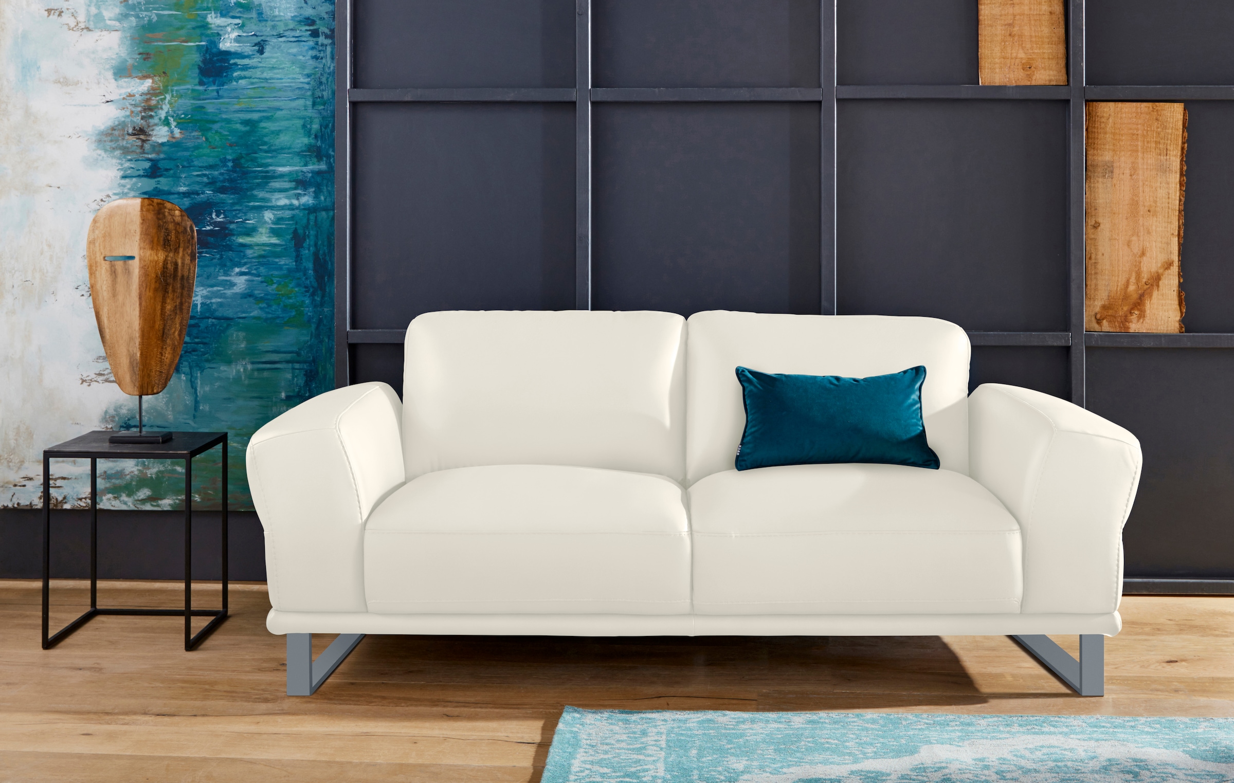 W.SCHILLIG 2-Sitzer »montanaa«, mit Metallkufen in Silber matt, Breite 192 cm