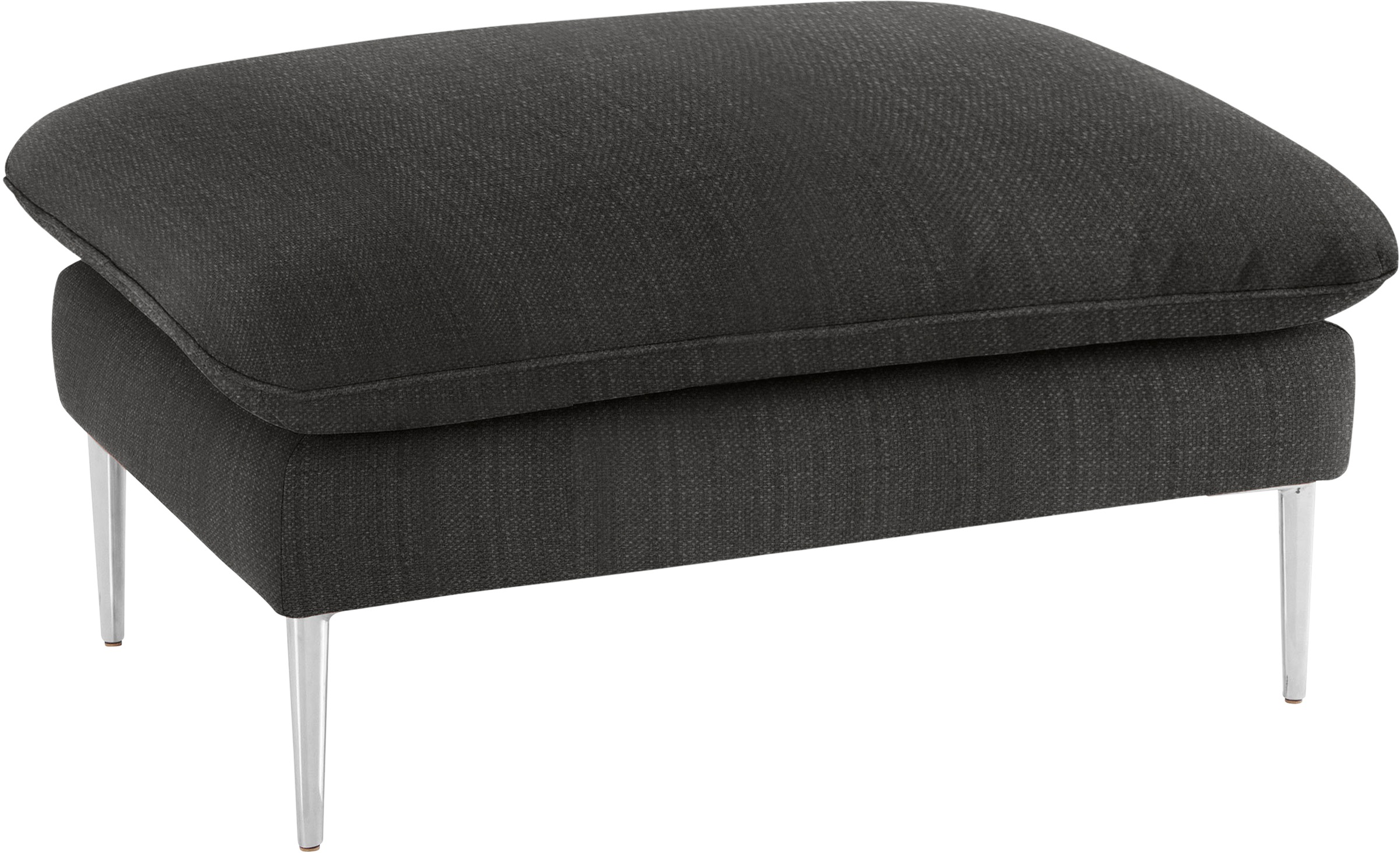 W.SCHILLIG Hocker »enjoy&MORE«, Füße Chrom glänzend, Breite 106 cm