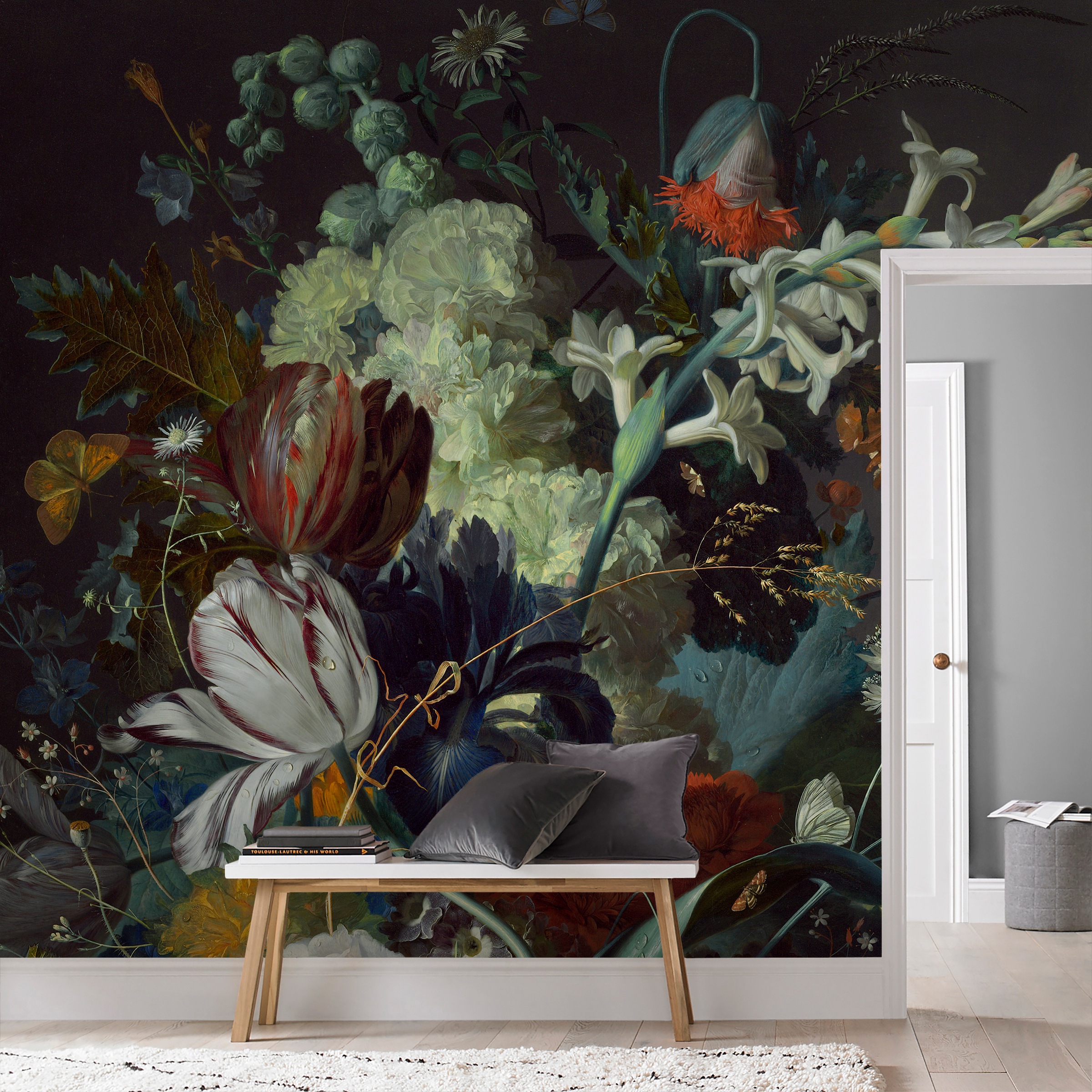 Art for the home Fototapete »Feona Blumen« geblümt glatt Feona Holländische alte Meister Blumen280x300 cm