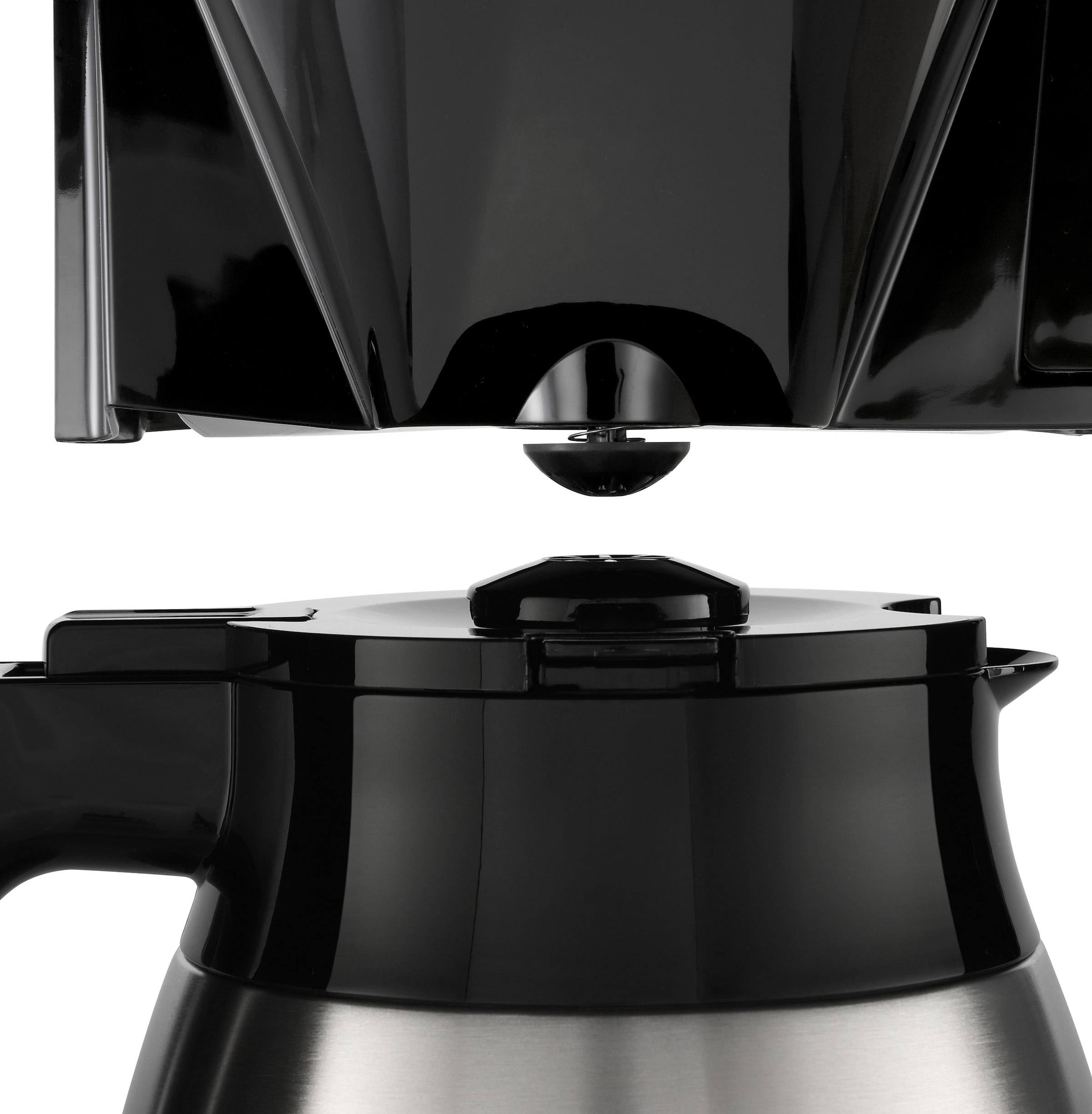 Melitta Filterkaffeemaschine »LOOK® Therm Timer 1025-18 schwarz«, 1,25 l Kaffeekanne, Papierfilter, 1x4