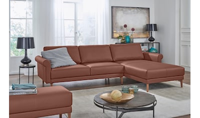 hülsta sofa Ecksofa »hs.450«, Armlehne Schnecke modern Landhaus, Breite 262 cm, Fuß... kaufen