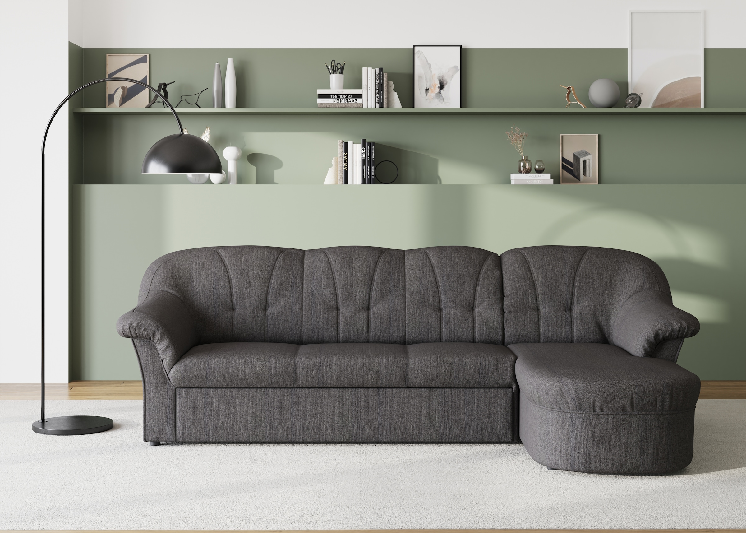 DOMO collection Ecksofa "Pegnitz L-Form", wahlweise mit Bettfunktion günstig online kaufen