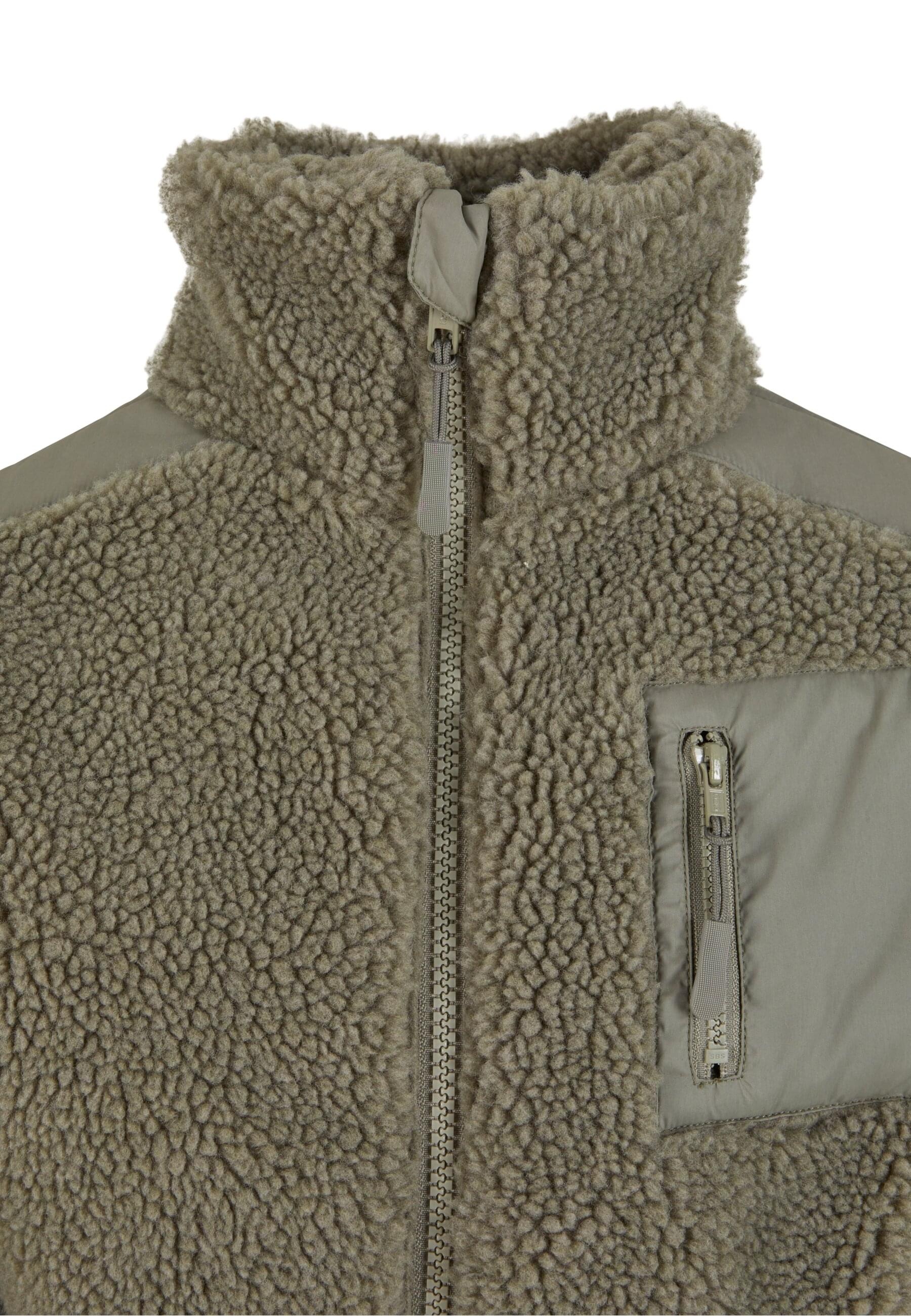 URBAN CLASSICS Winterjacke »Urban Classics Girls Sherpa Mix Jacket« 1 Stk. tlg. ohne Kapuze