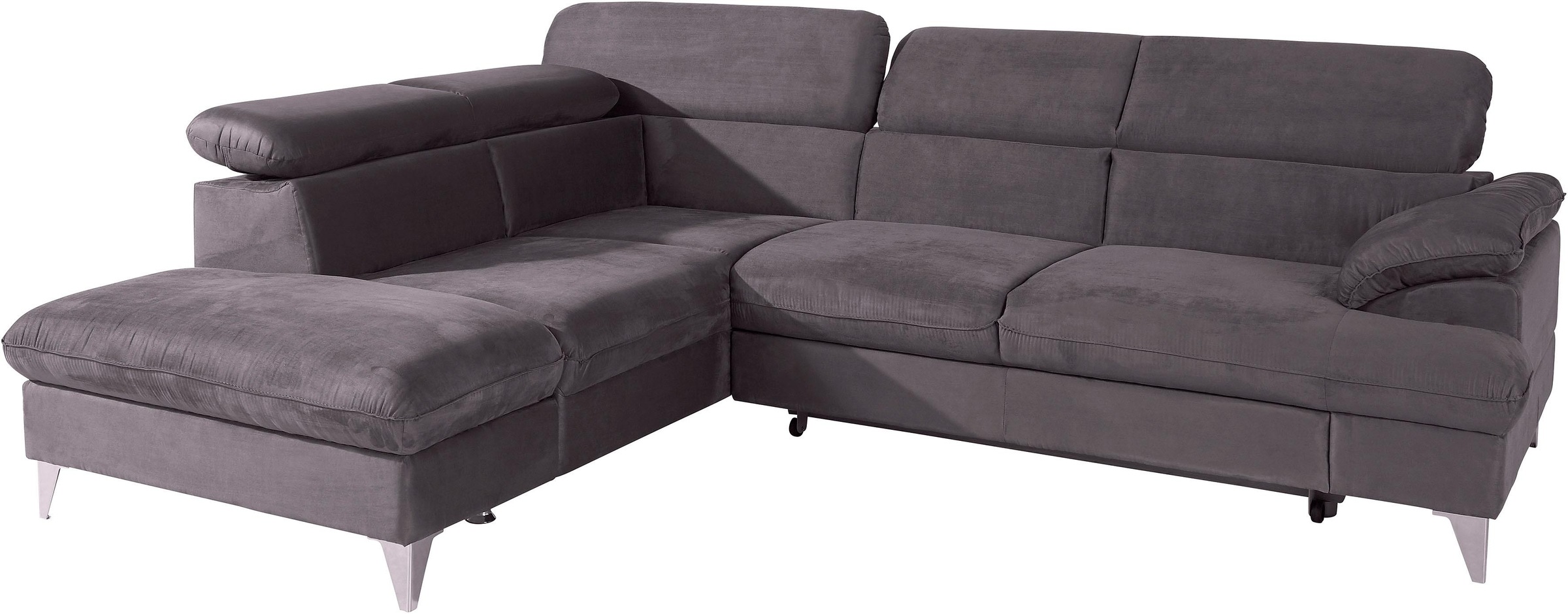 COTTA Ecksofa »Caluso L-Form«, mit Kopfteilverstellung, wahlweise mit Bettfunktion & Bettkasten