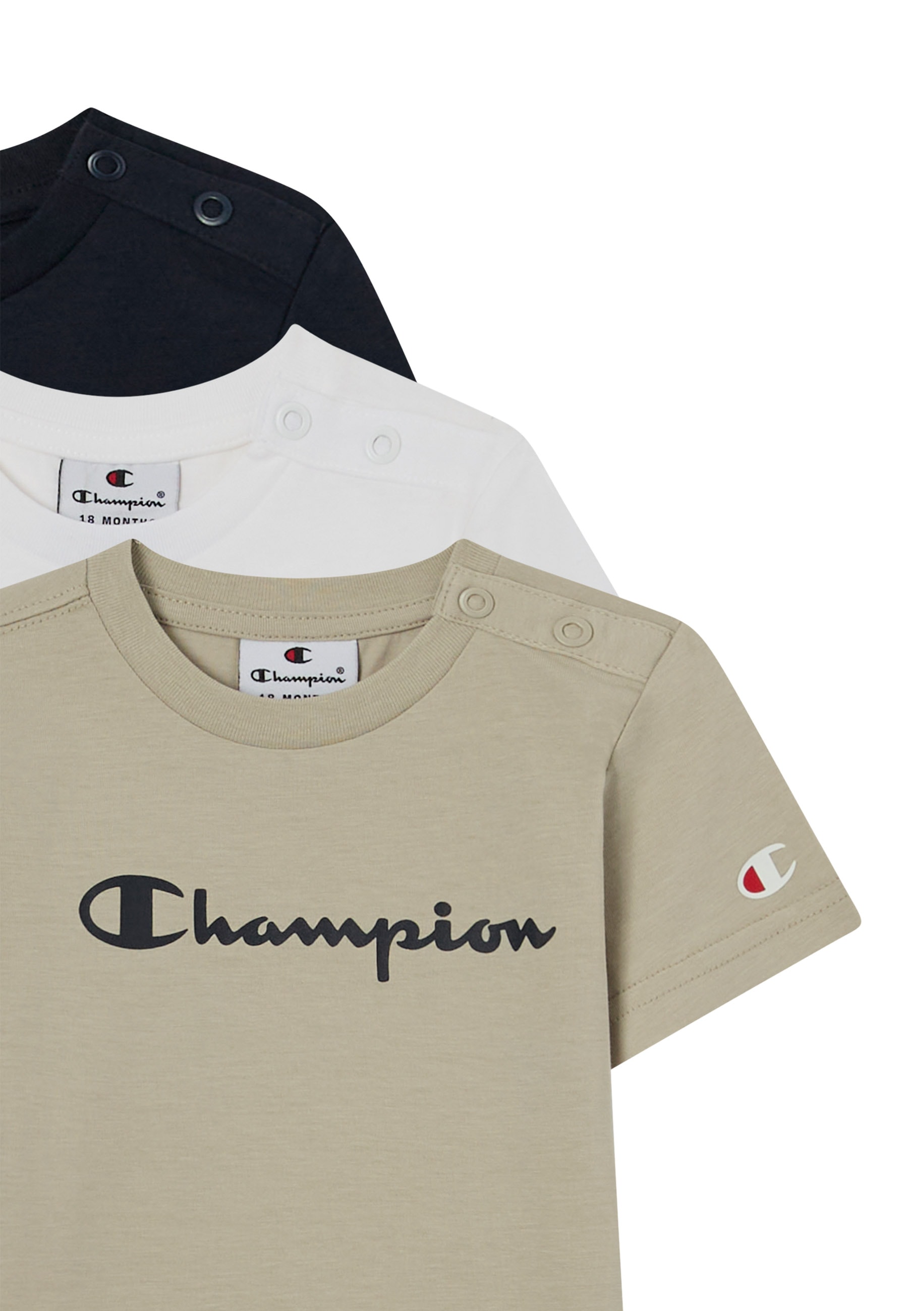 Champion T-Shirt »ICONS CONTRAST 3 pack Crewneck T-Shirt«, (Packung, 3 tlg., 3)
