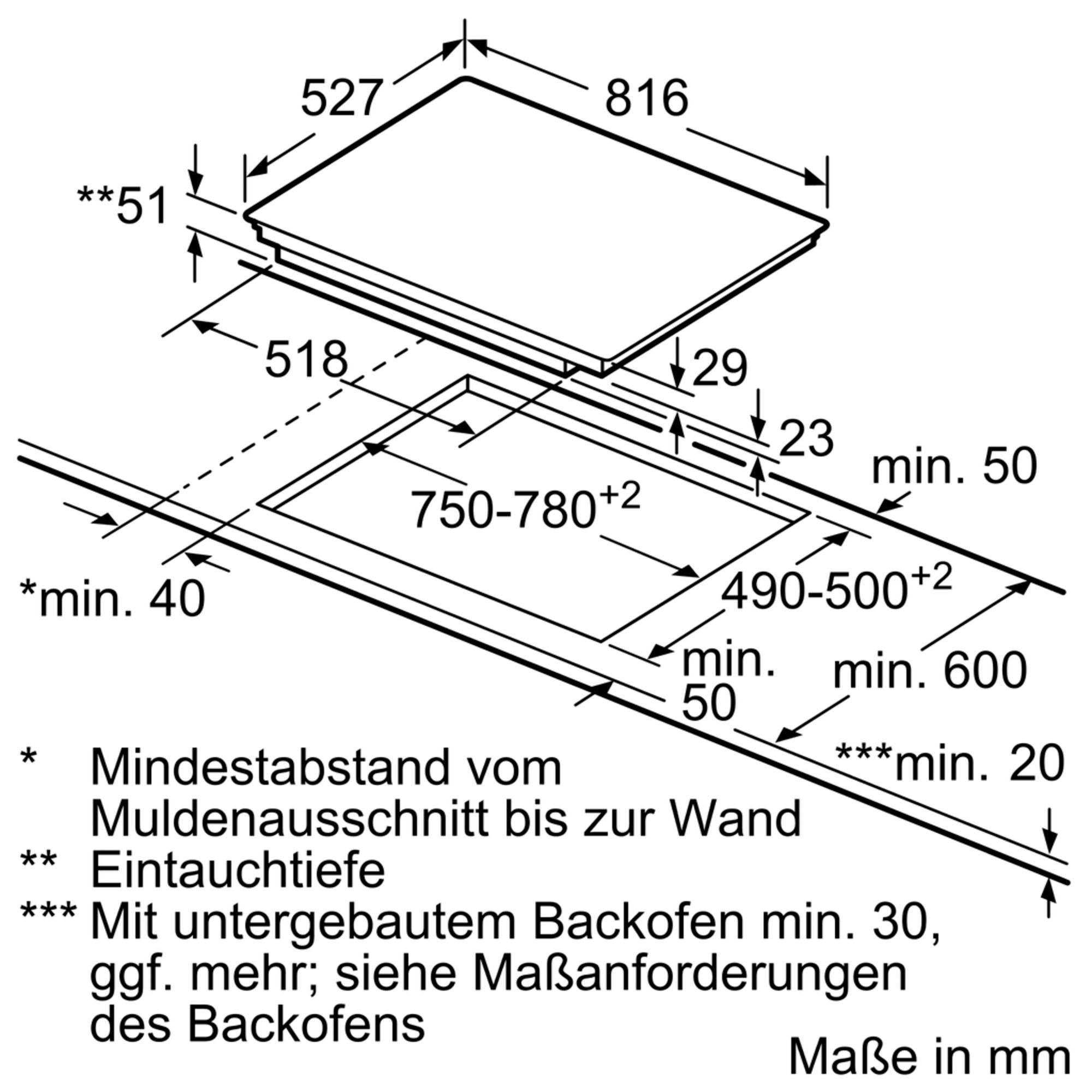 BOSCH Flex-Induktions-Kochfeld von SCHOTT CERAN® »PXY875DW4E«, mit DirectSelect Premium