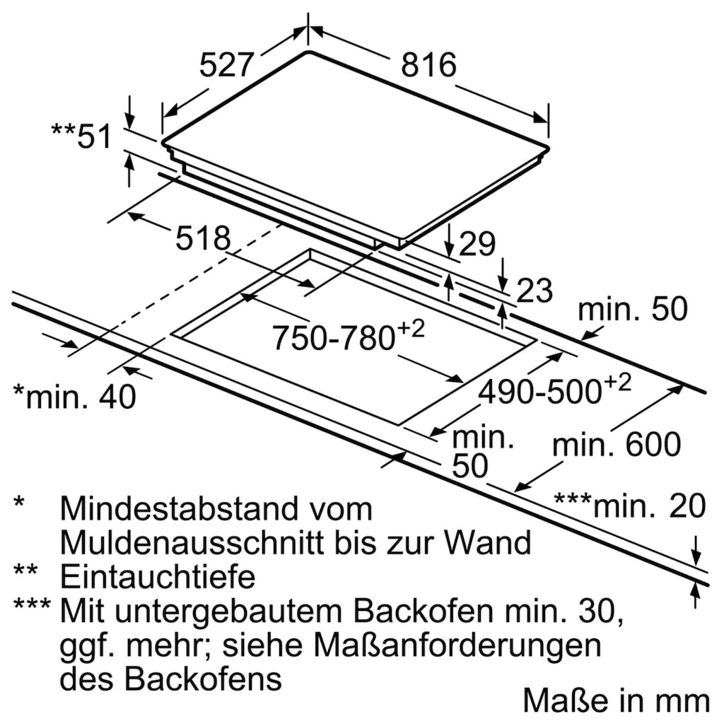 BOSCH Flex-Induktions-Kochfeld von SCHOTT CERAN®, PXY875DW4E