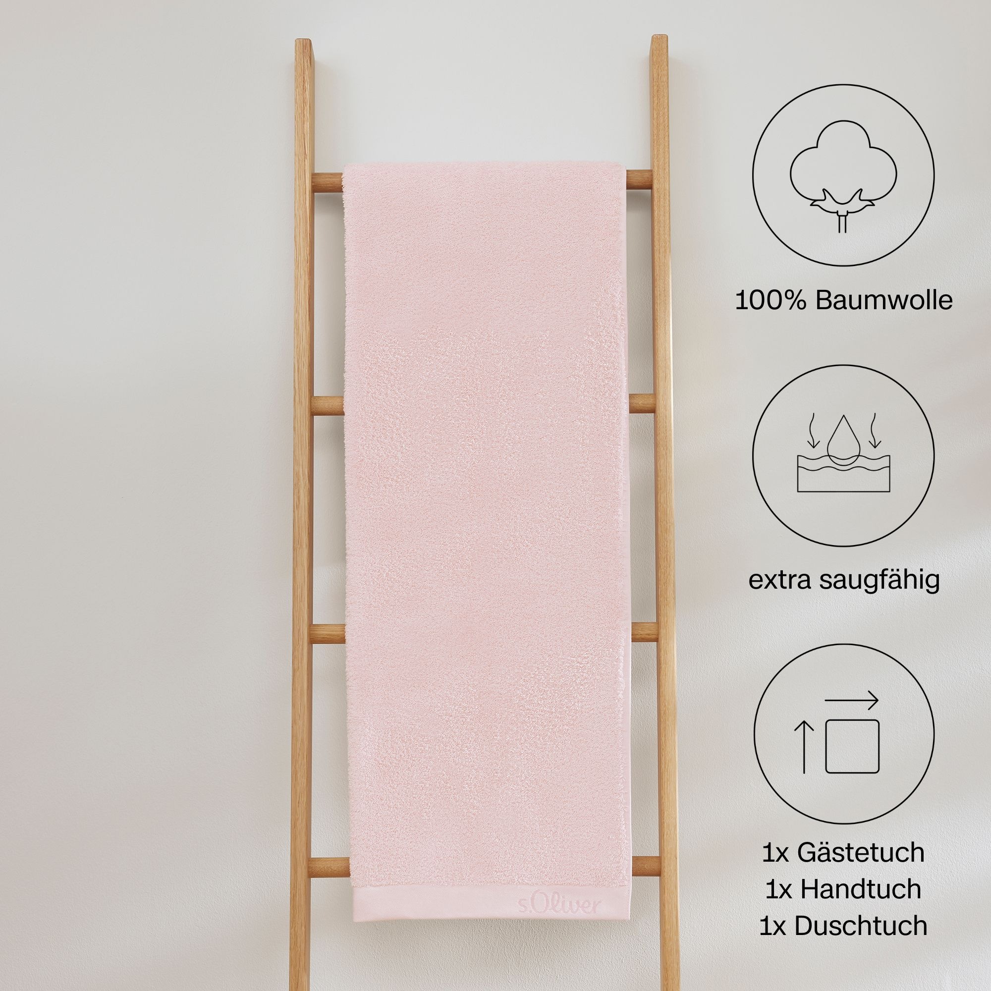 s.Oliver Handtuch Set »s.Oliver, Premium Qualität, 600 gr/m²,« Set 3 Stk. W günstig online kaufen