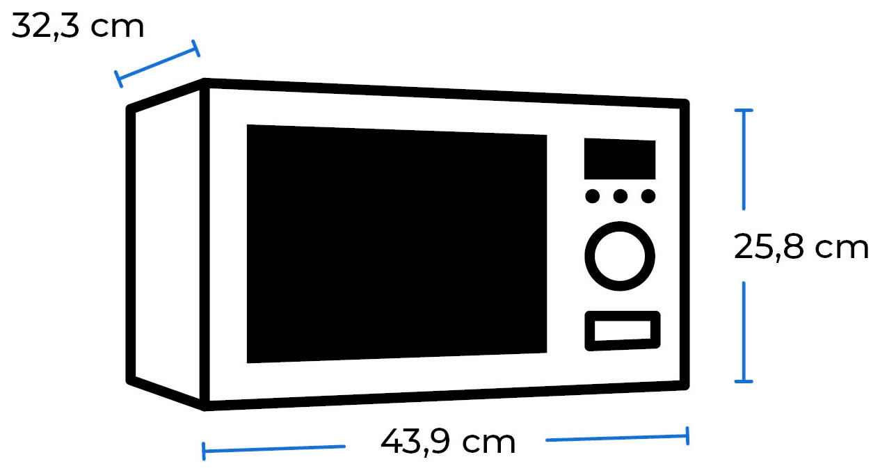 exquisit Mikrowelle »MW 900-030G weiss«, Grill-Mikrowelle, 1050 W