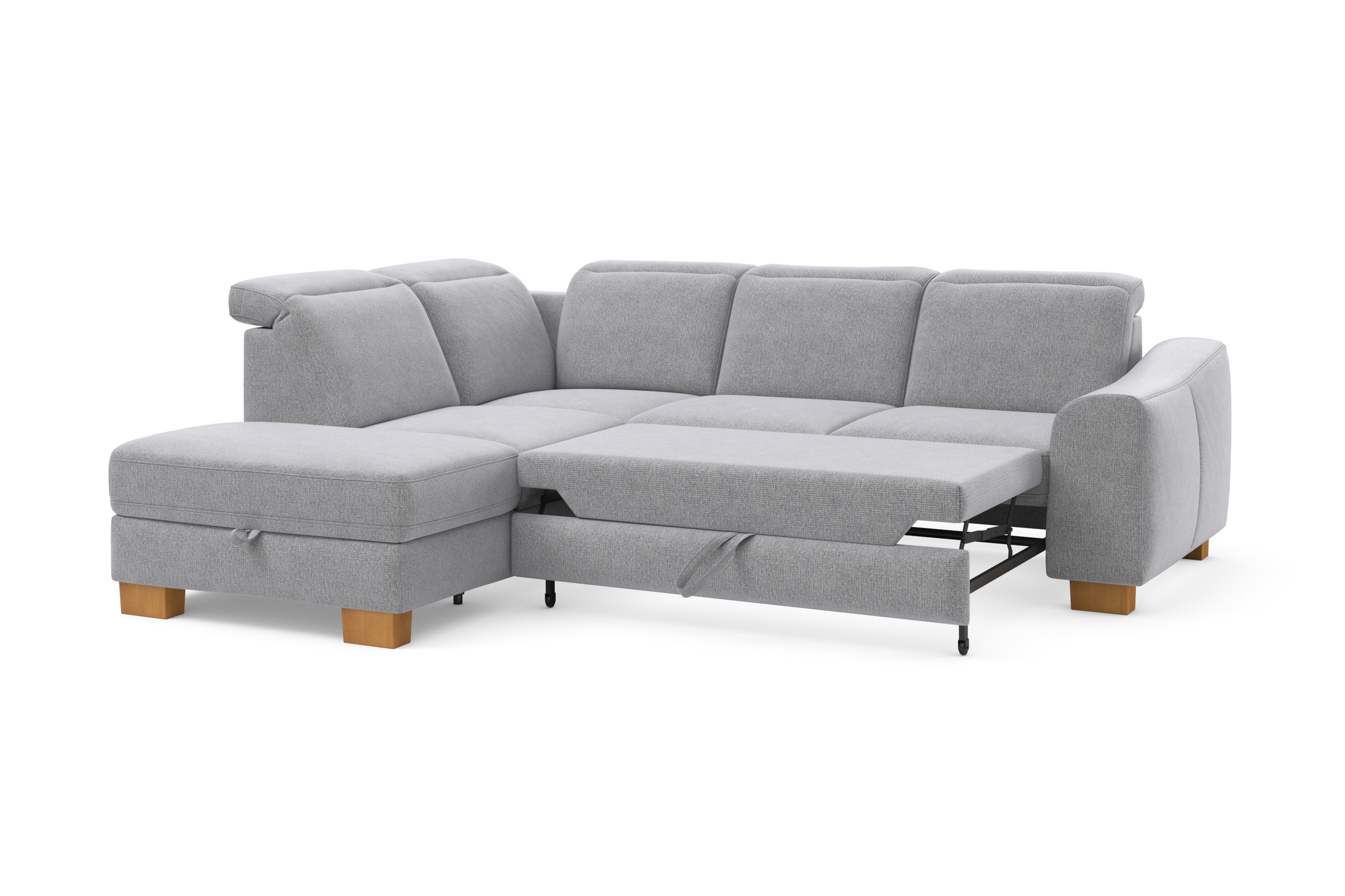 Home affaire Ecksofa »Dundee L-Form«, wahlweise mit Kopfteilverstellung und zusätzlich mit Bettfunktion