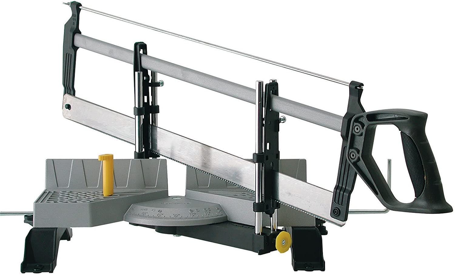 STANLEY Gehrungssäge »1-20-800 Gehrungslade Metall 560mm, mit Saege 13 TPI«, 30°, 45°, 60° und 90°