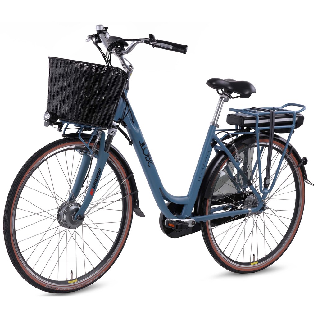 LLobe E-Bike »BlueMotion 3.0, 13Ah«, 7 Gang, Shimano, Frontmotor 250 W