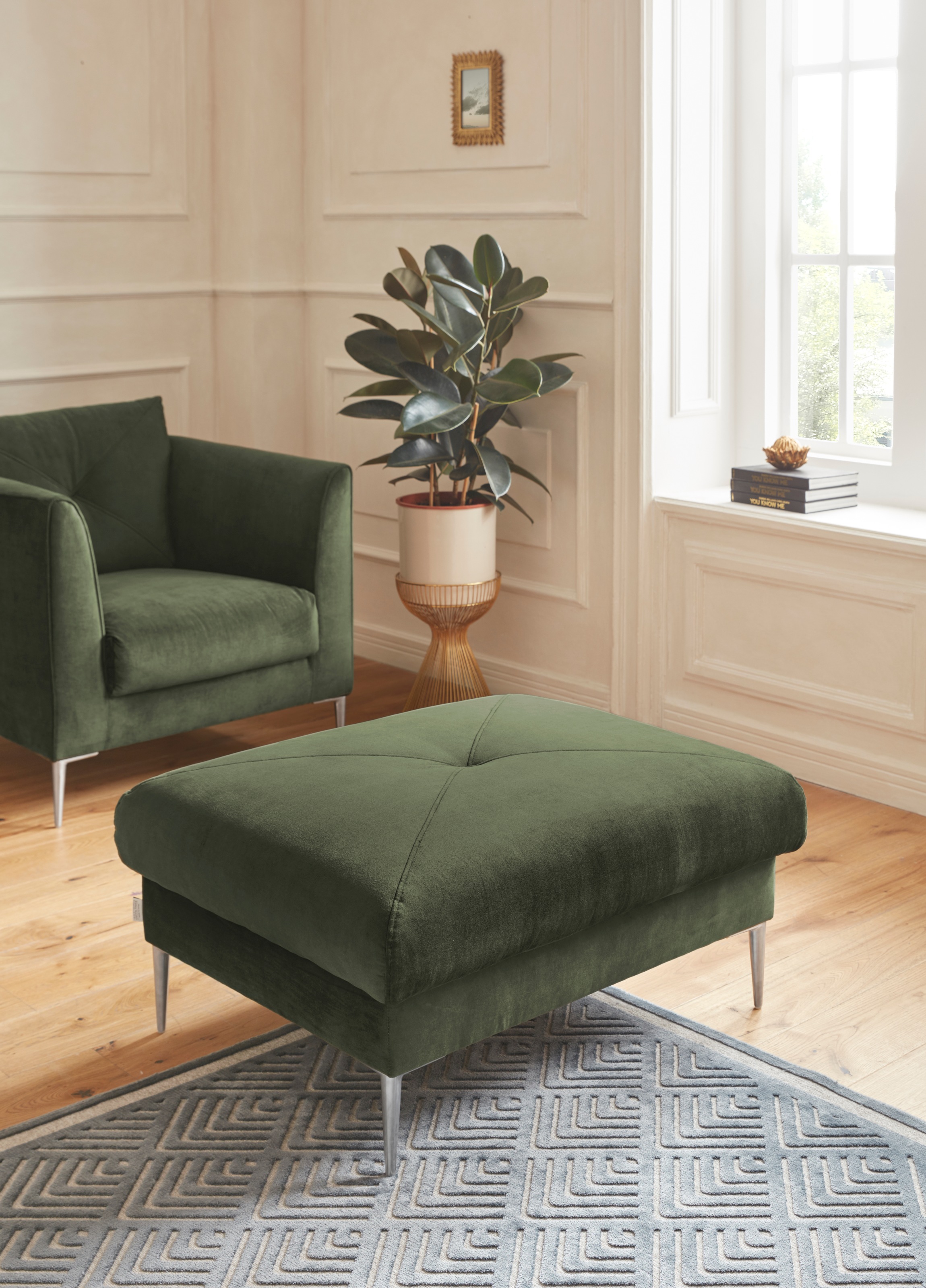 TRENDMANUFAKTUR Hocker »Chilltime, elegant und bequem durch Komfortsitzhöhe günstig online kaufen