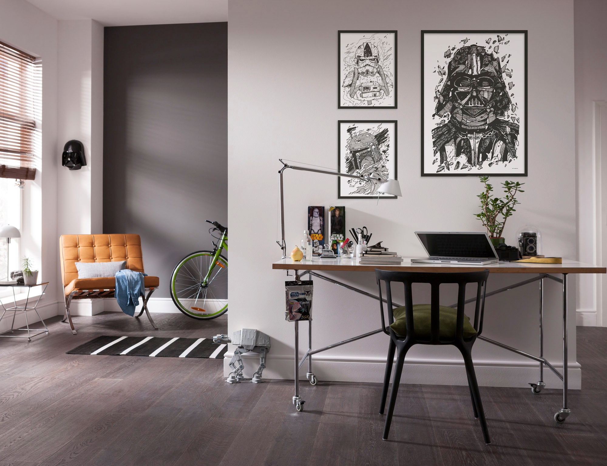 Komar Bild »Star Wars Darth Vader Drawing«, Disney, (1 St.), Wandbild zur Dekoration im Kinderzimmer - ohne Rahmen