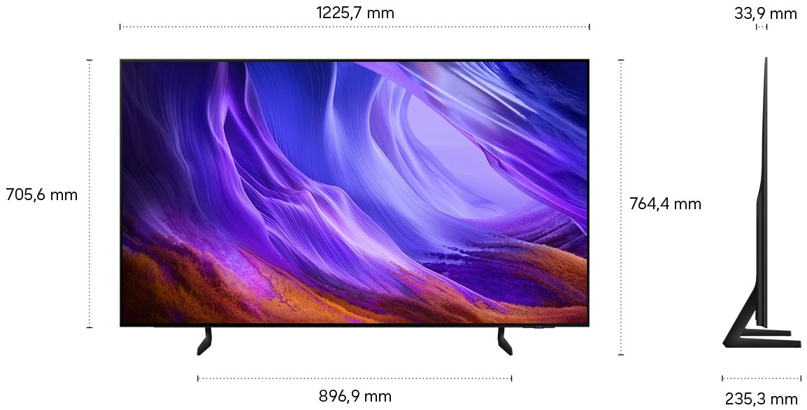Samsung OLED-Fernseher »GQ55S83HAE« 138 cm/55 ″ Smart-TV HDR 10+ Bild, Premium Gaming Pack mit 120Hz, HDMI 2.1, Dolby Atmos