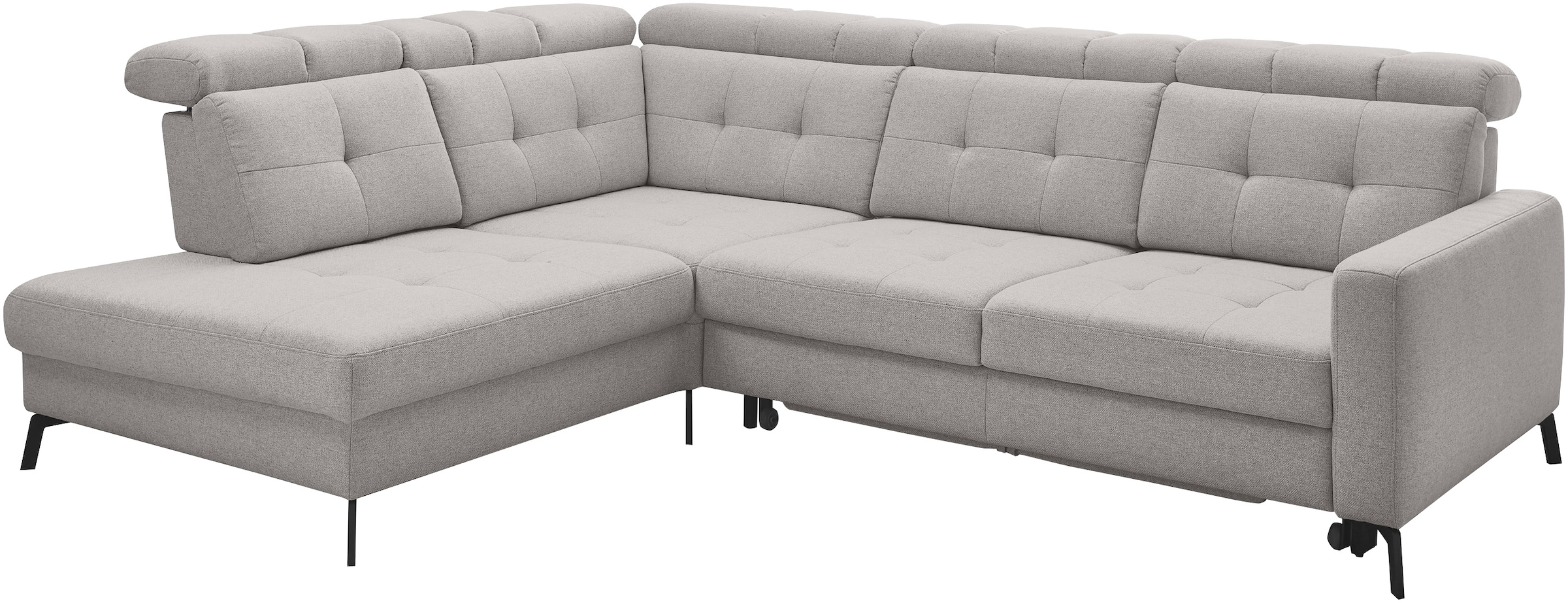 Musterring Ecksofa »MR 4615«, mit Kopf- und Rückenverstellung, Metallfuß schwarz, Maße 272 x 214 cm