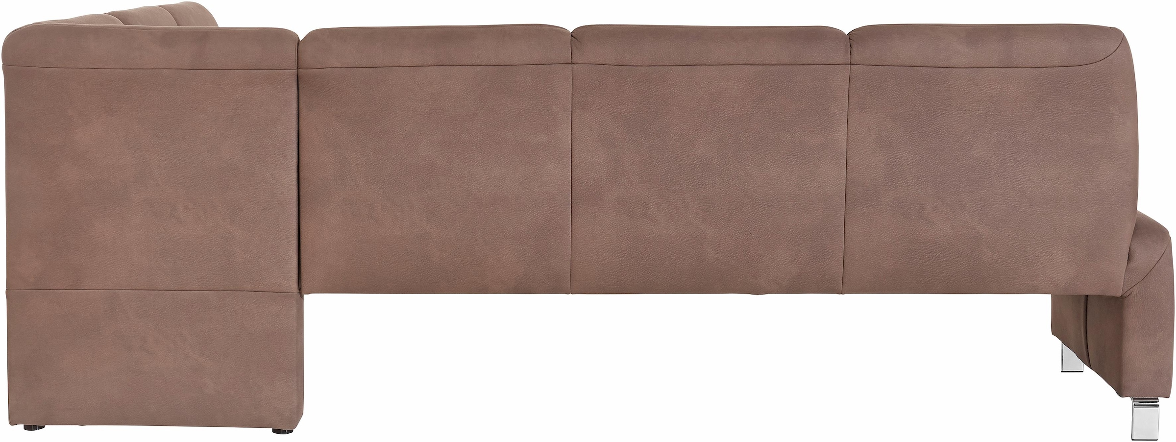 exxpo - sofa fashion Eckbank »Intenso, modern, wahlweise in Leder oder Textil, 264/197 cm (B/T)«, hohe Bodenfreiheit, frei im Raum stellbar, hoher Sitzkomfort